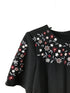 Calvin Klein Black with Floral Design Dress Women's Size 4P