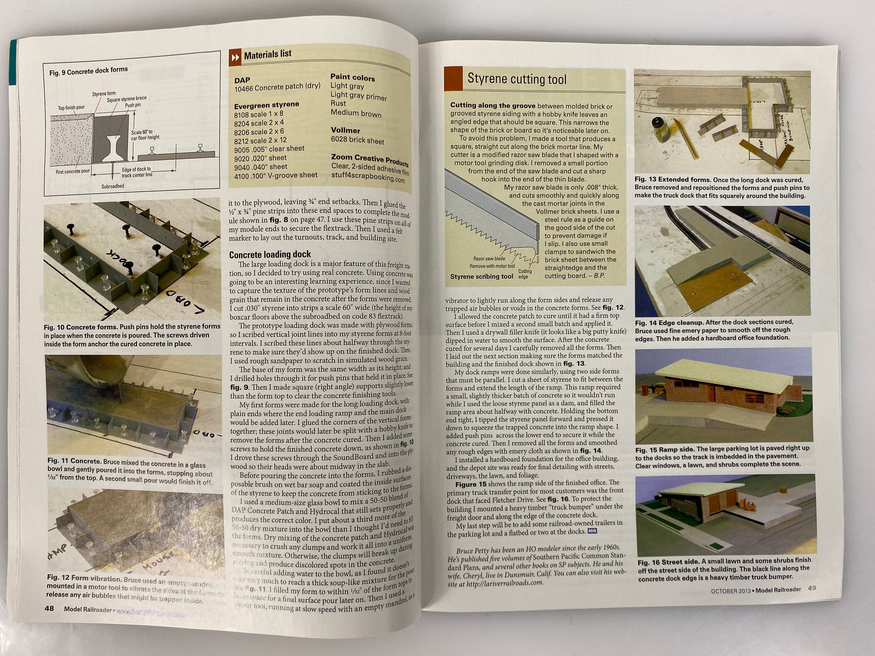 Lot of 12 Model Railroader Magazine (2013 Complete Year)
