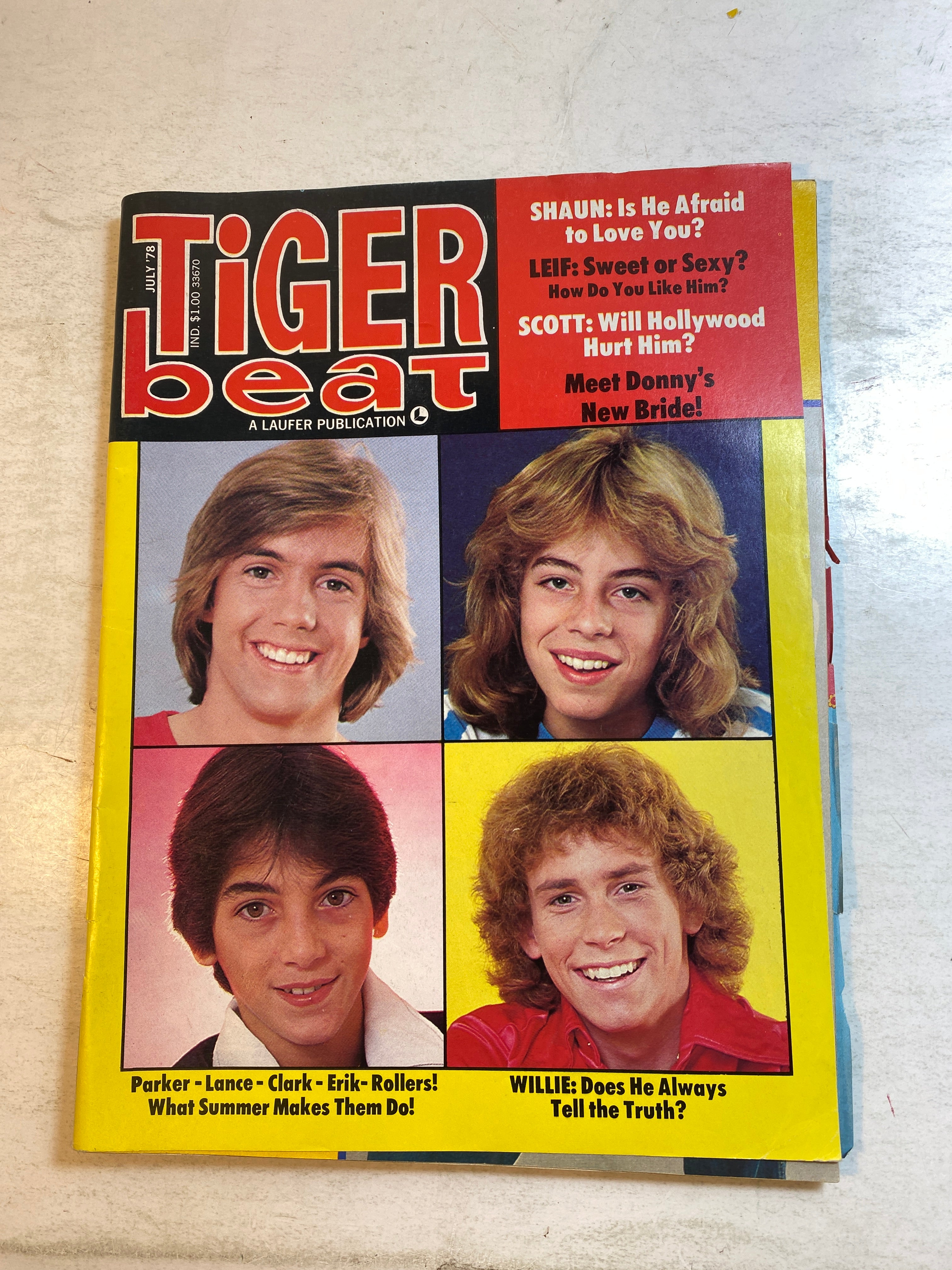 Tiger Beat Magazine July 1978 Leif Garrett