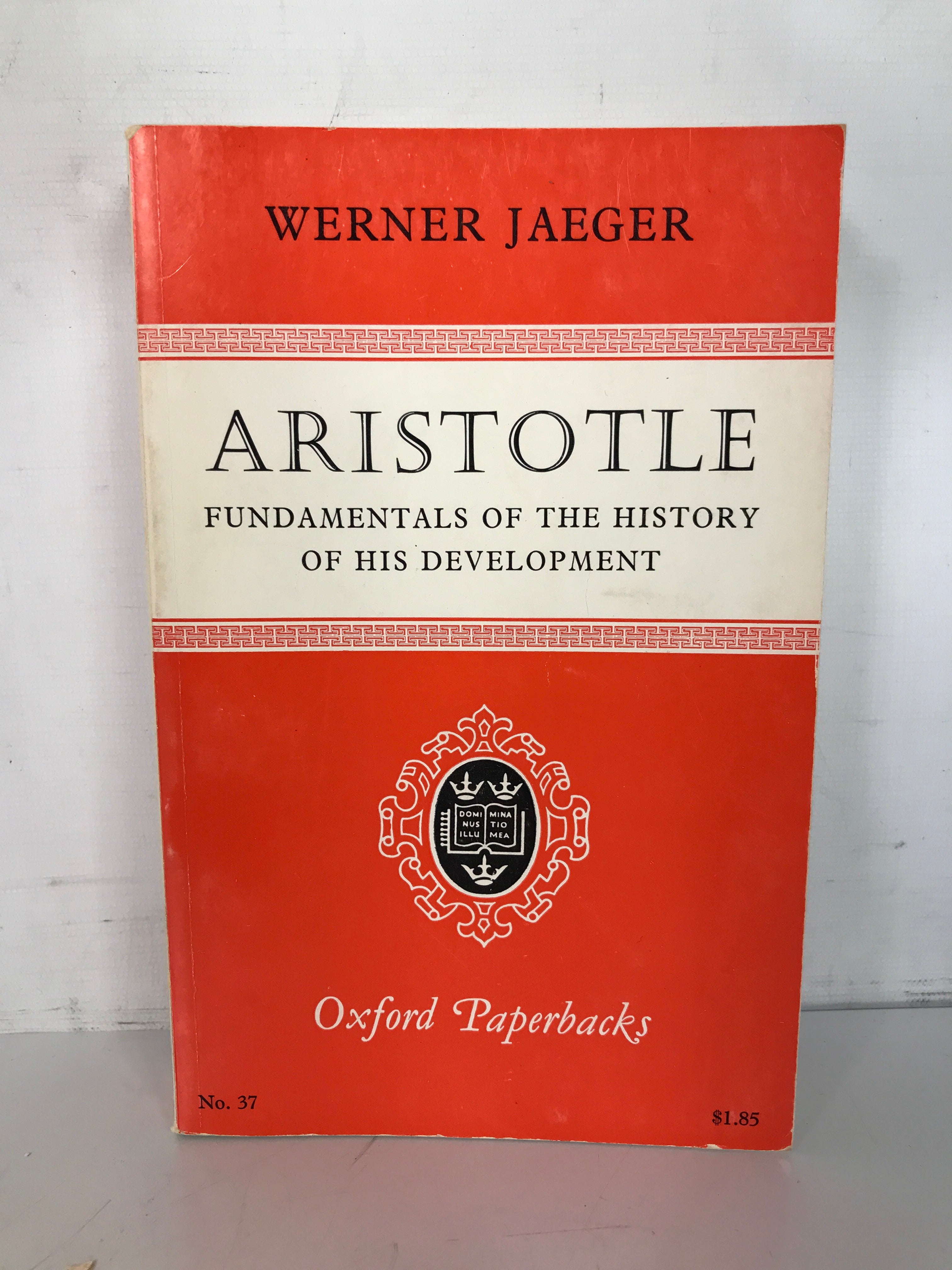 Aristotle by Werner Jaeger 1962 Oxford Paperbacks SC