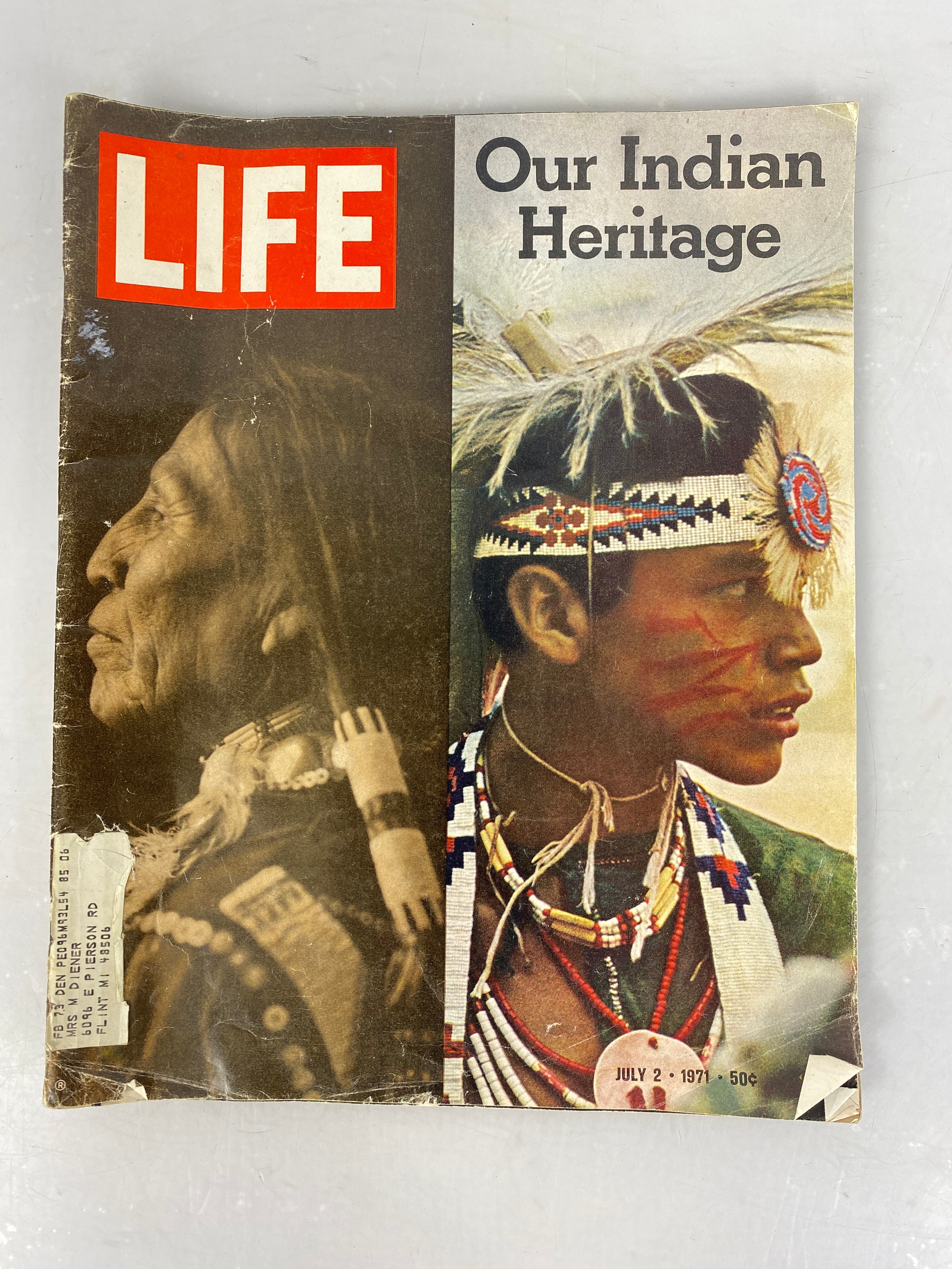 Vintage Life Magazine Our Indian Heritage July 2, 1971