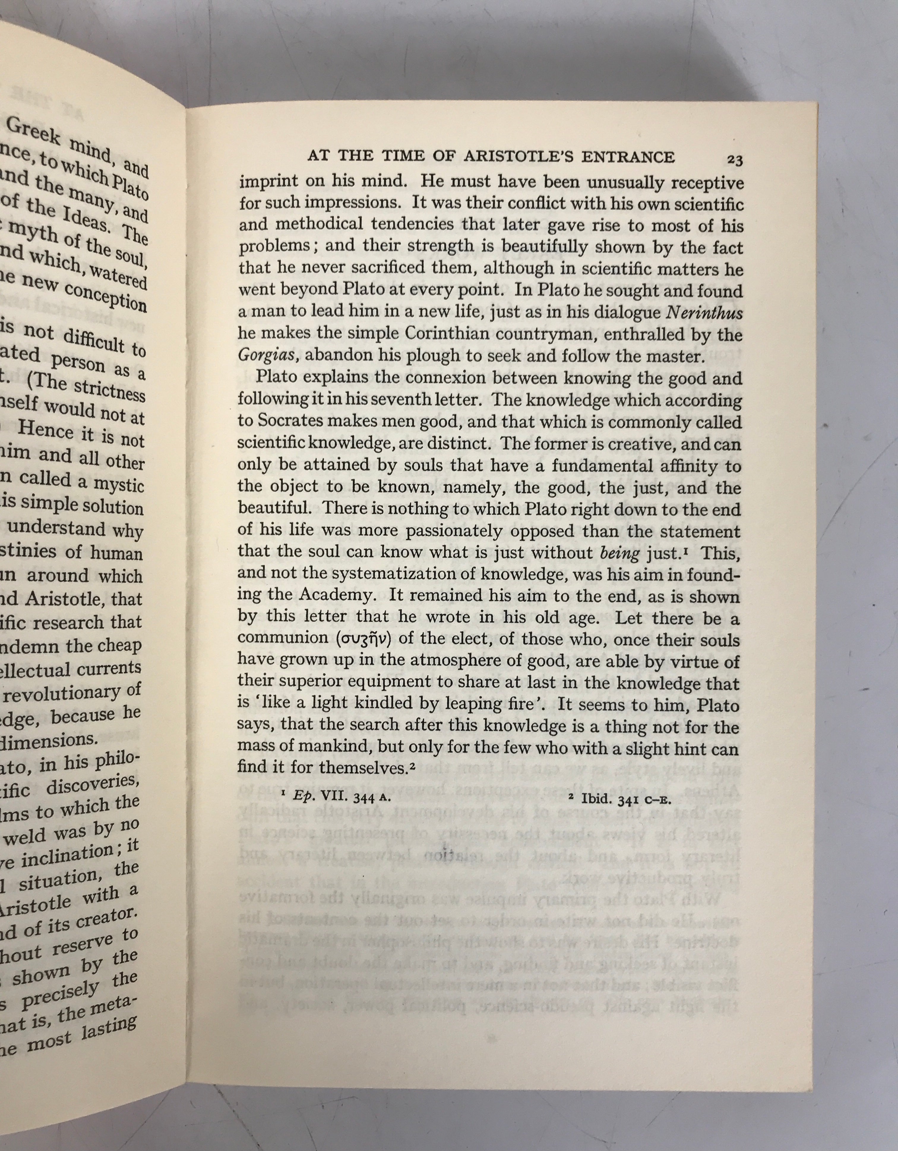 Aristotle by Werner Jaeger 1962 Oxford Paperbacks SC