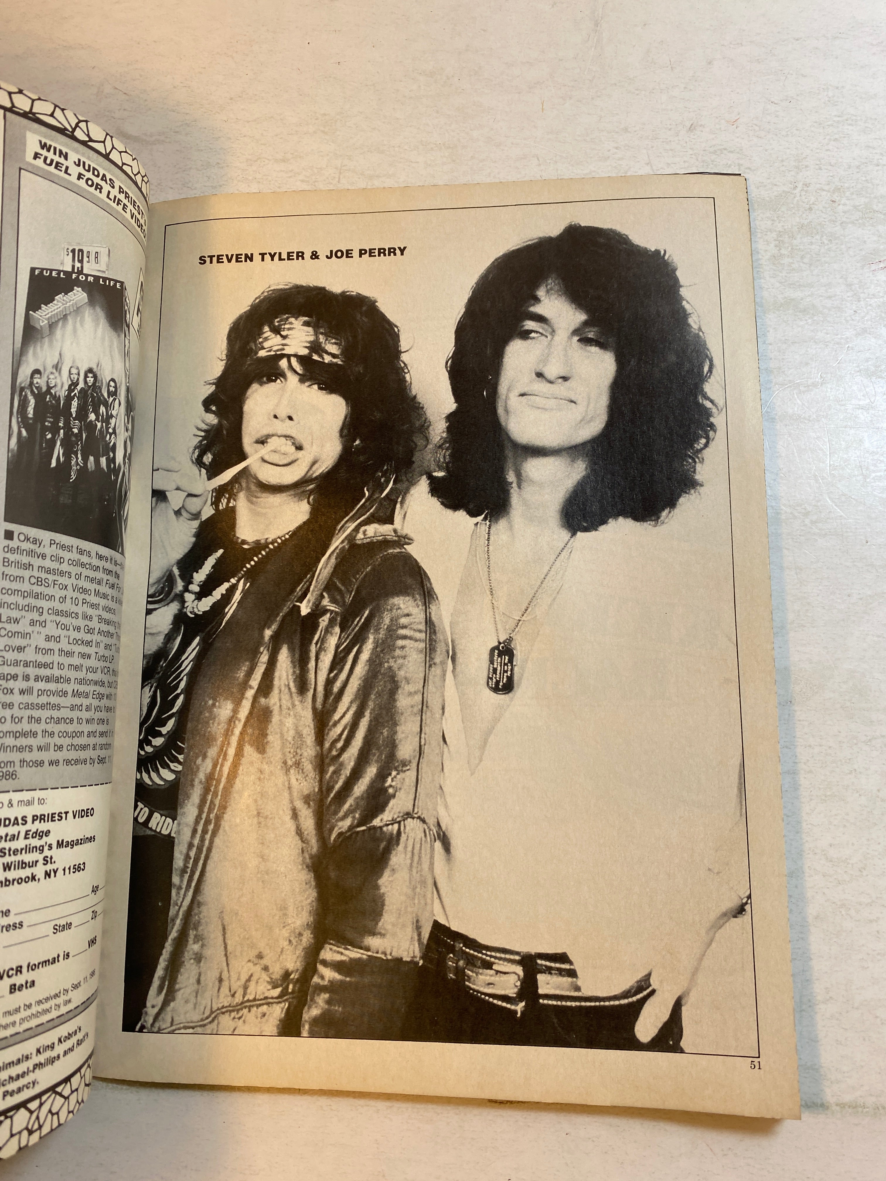 Metal Edge Magazine November 1986 Motley Crue