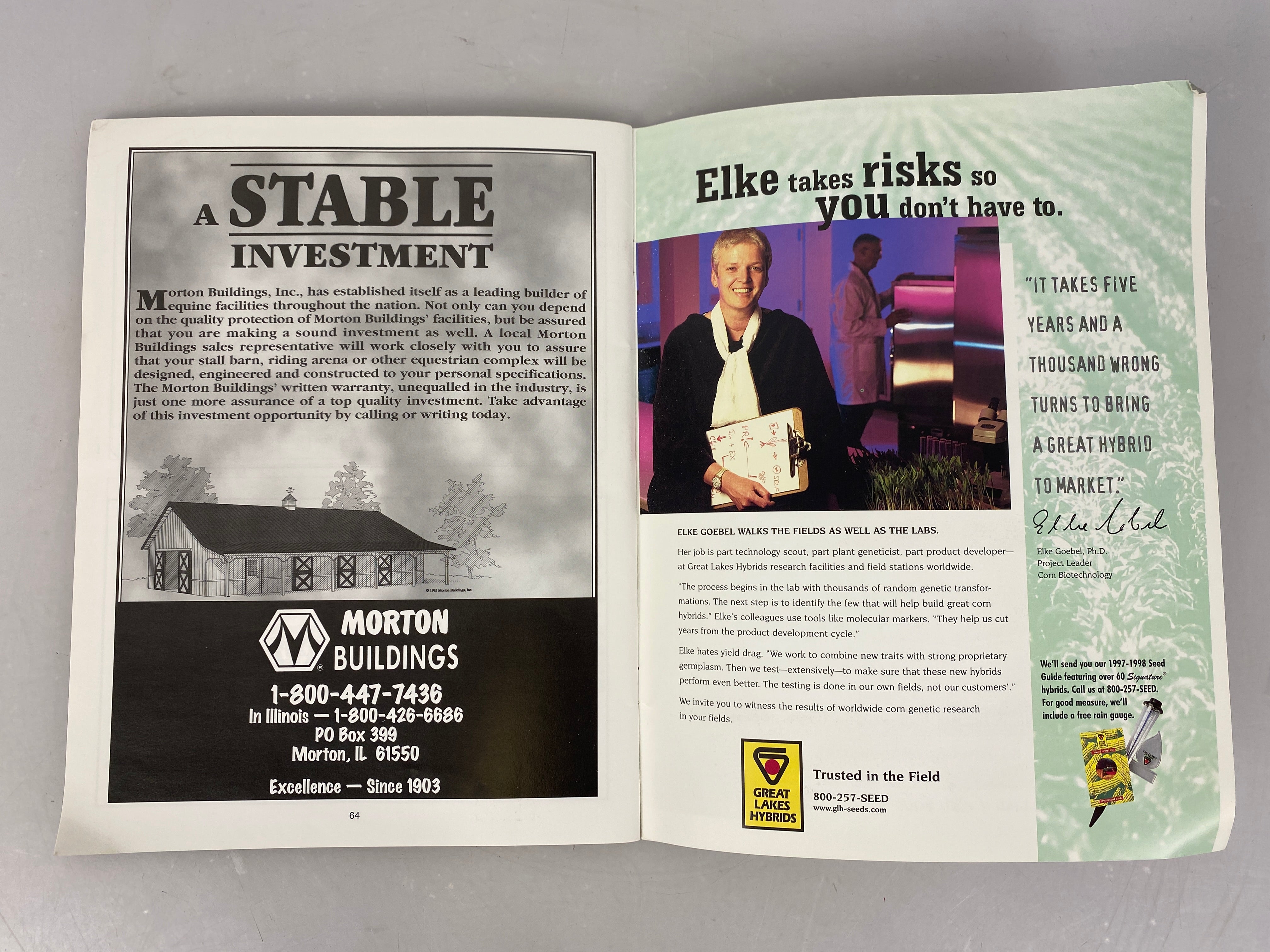 MSU Go Green Ephemera Draft Horse Show and Pull Program 1997