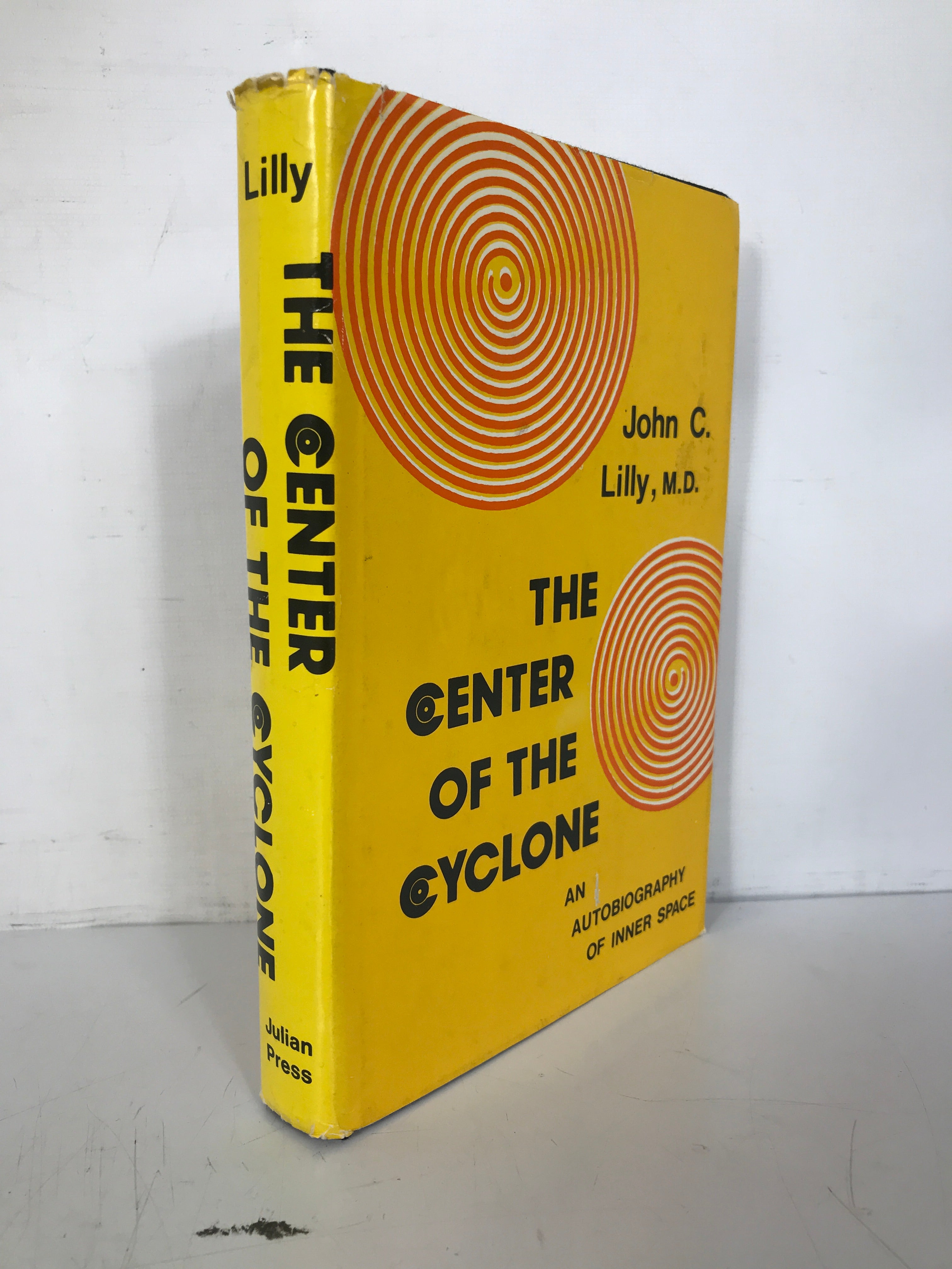 The Center of the Cyclone John Lilly 1972 1st US Printing HC DJ