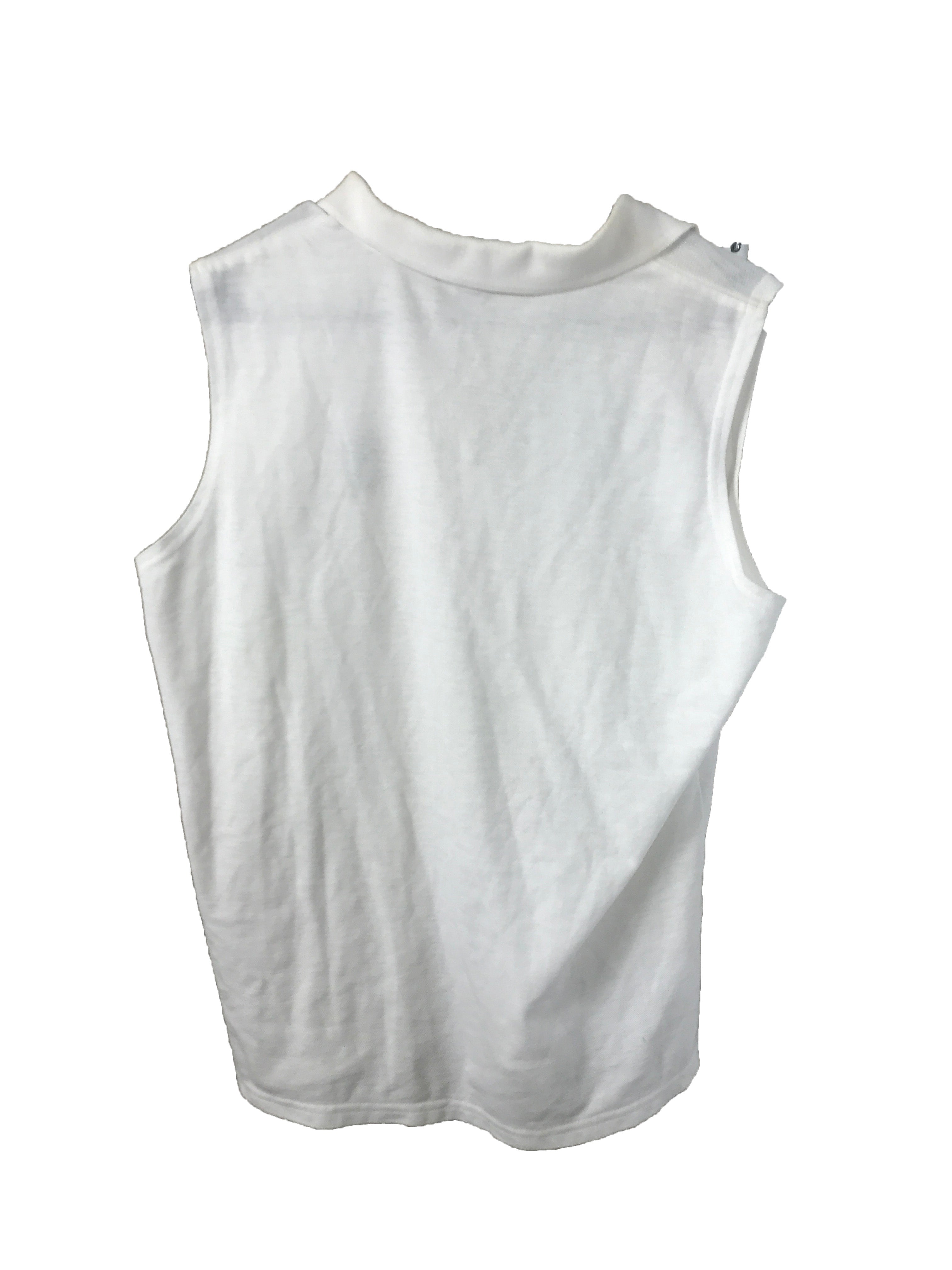 Port Authority White MSU Sleeveless Collared Shirt Women's Size 2XL