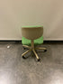 Green Fabric Chair on Wheels
