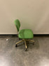 Green Fabric Chair on Wheels