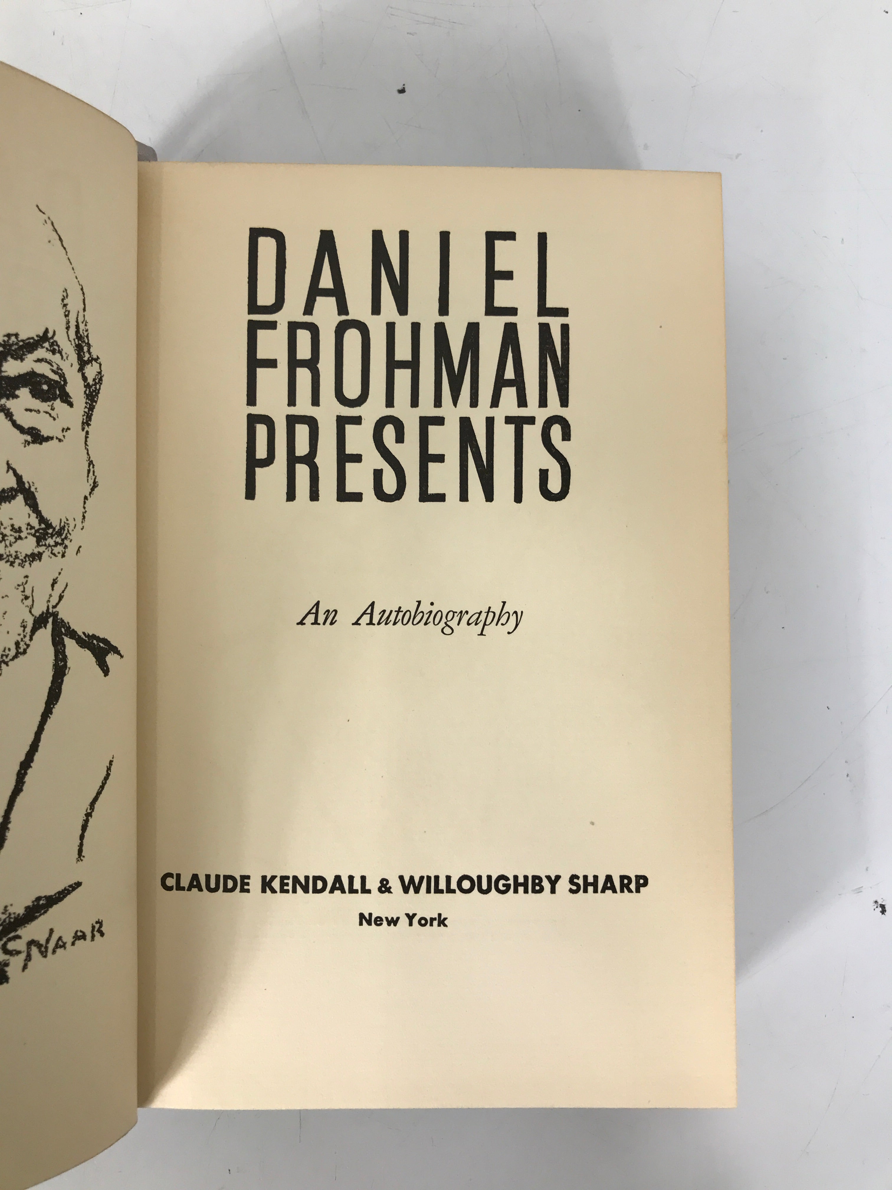 Daniel Frohman Presents an Autobiography 1935 Vintage HC