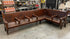 Antique J.S Ford Johnson & Co Lansing Union Station Hard Wood Bench