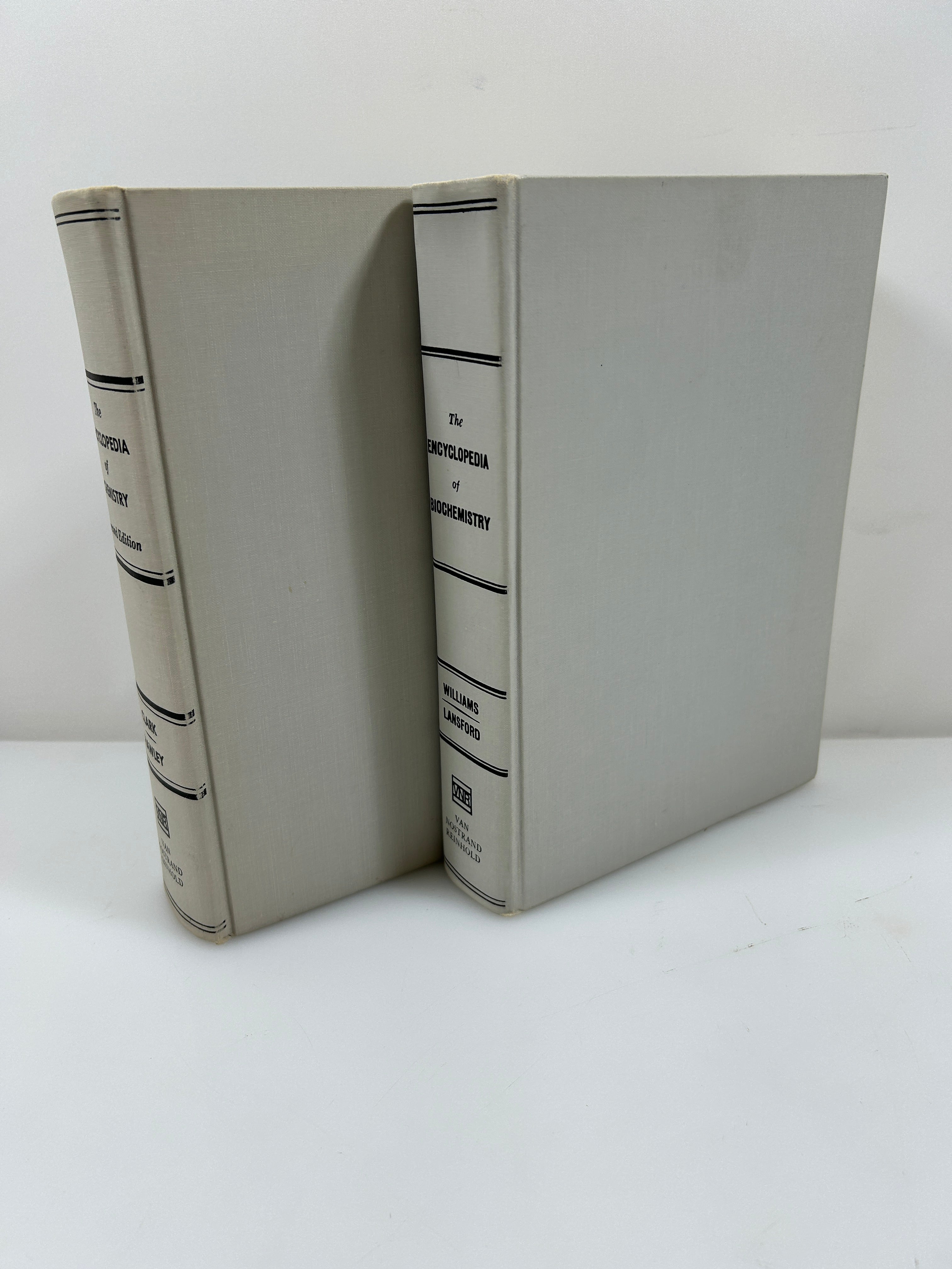2 Vols: The Encyclopedia of Chemistry/Encyclopedia of Biochemistry 1966-67 HC