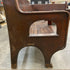 Antique J.S Ford Johnson & Co Lansing Union Station Hard Wood Bench