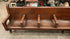 Antique J.S Ford Johnson & Co Lansing Union Station Hard Wood Bench