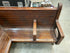 Antique J.S Ford Johnson & Co Lansing Union Station Hard Wood Bench
