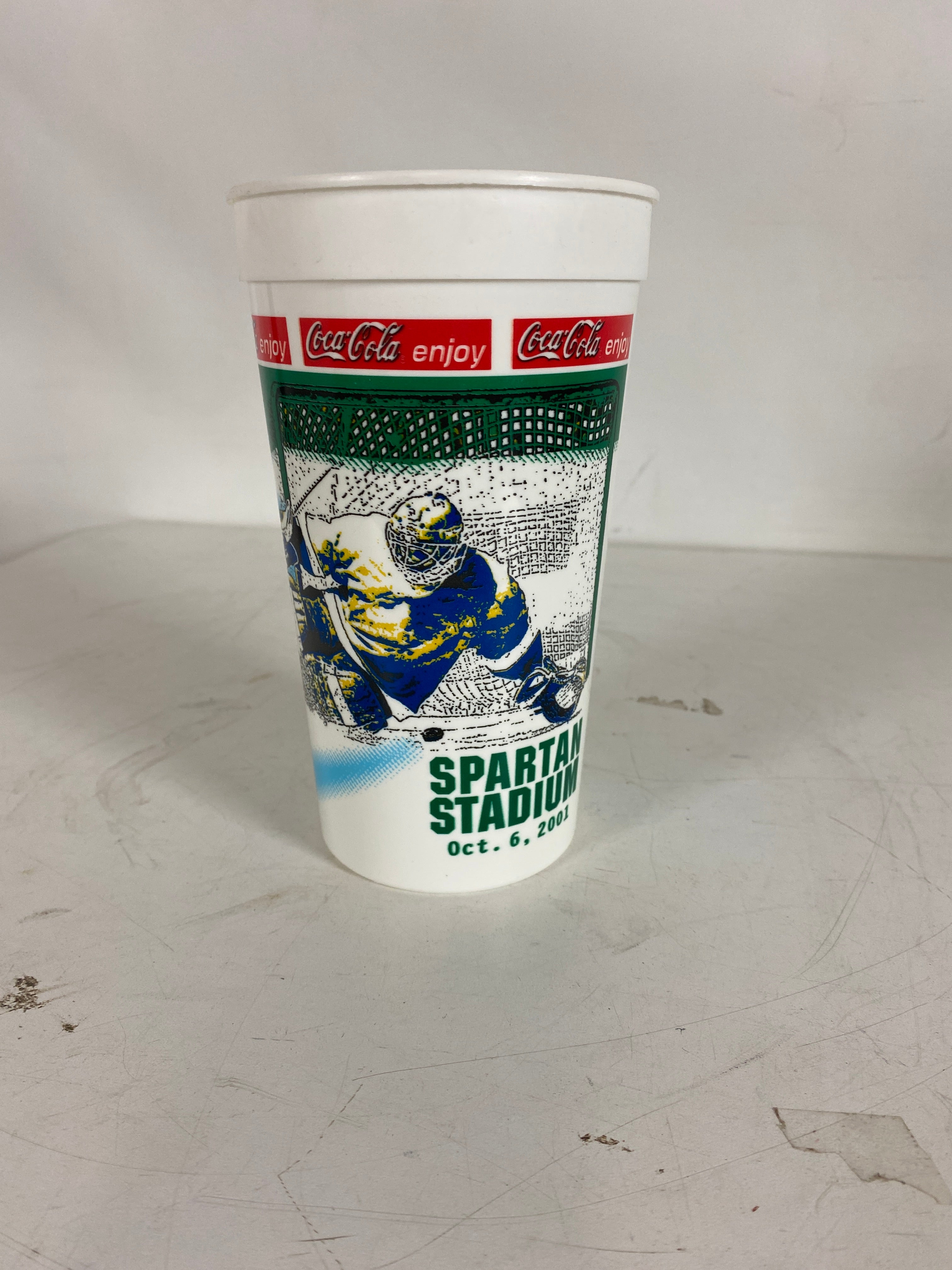 MSU 2001 "The Cold War" Hockey Game Plastic Souvenir Cup