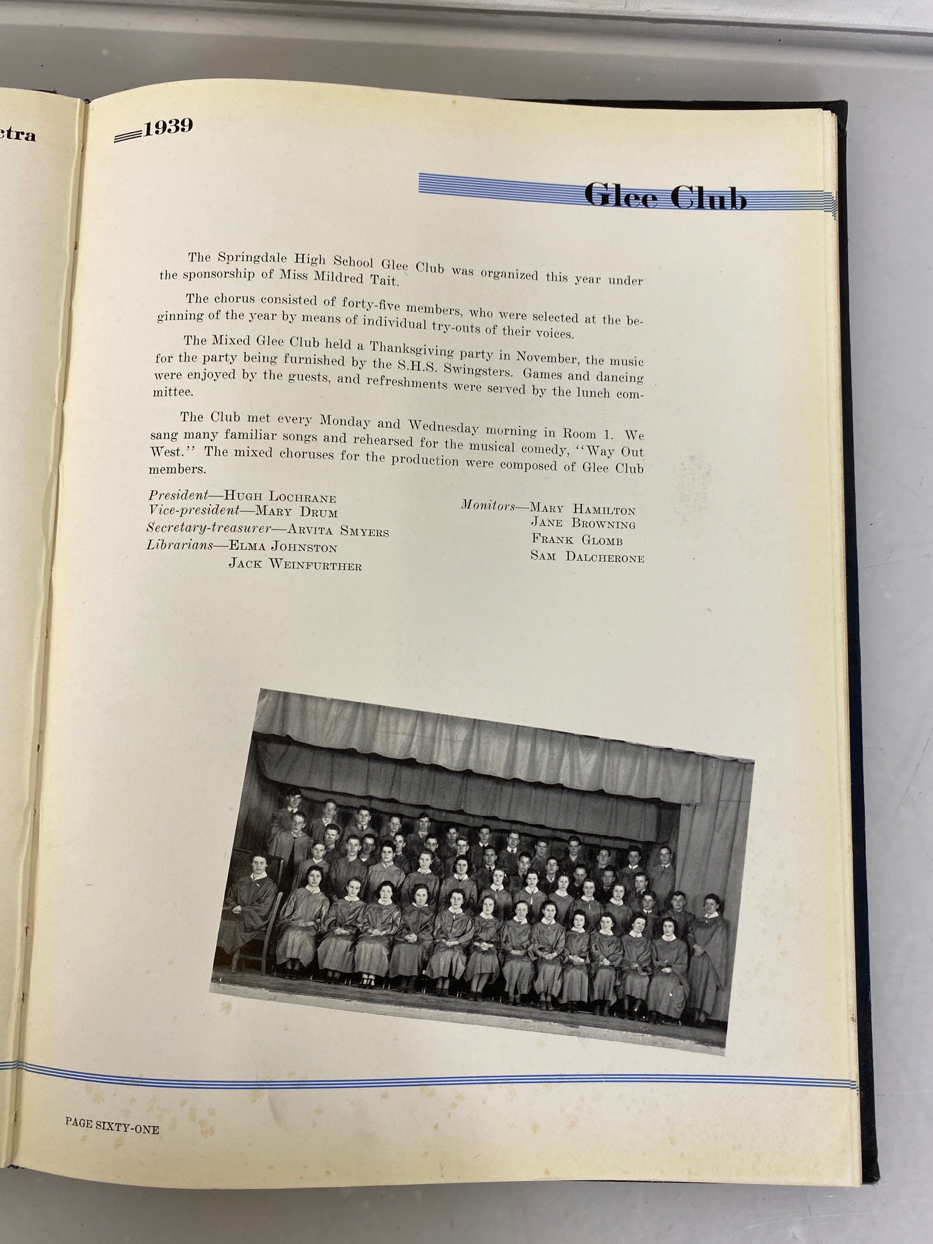 1939 Springdale High School Yearbook Springdale Pennsylvania