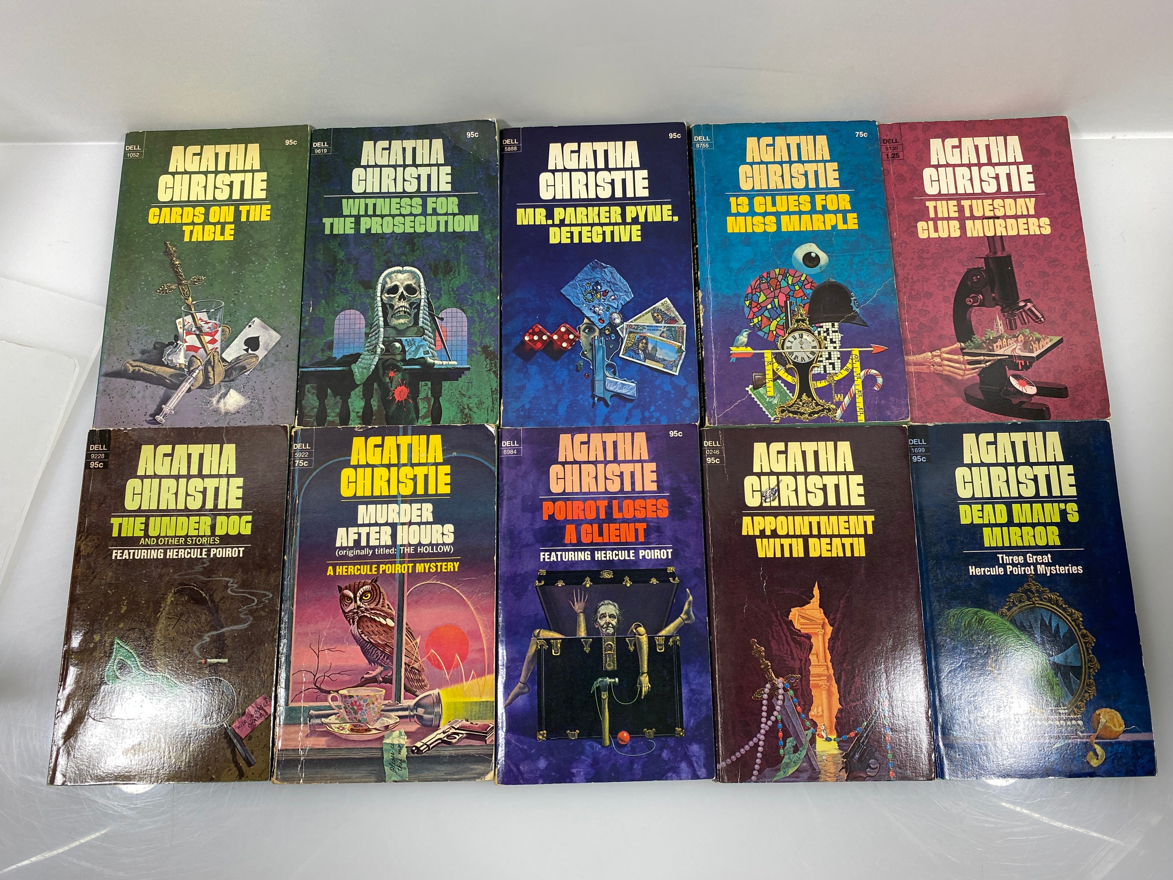 Lot of 10 Agatha Christie Paperbacks #1 1971-1975