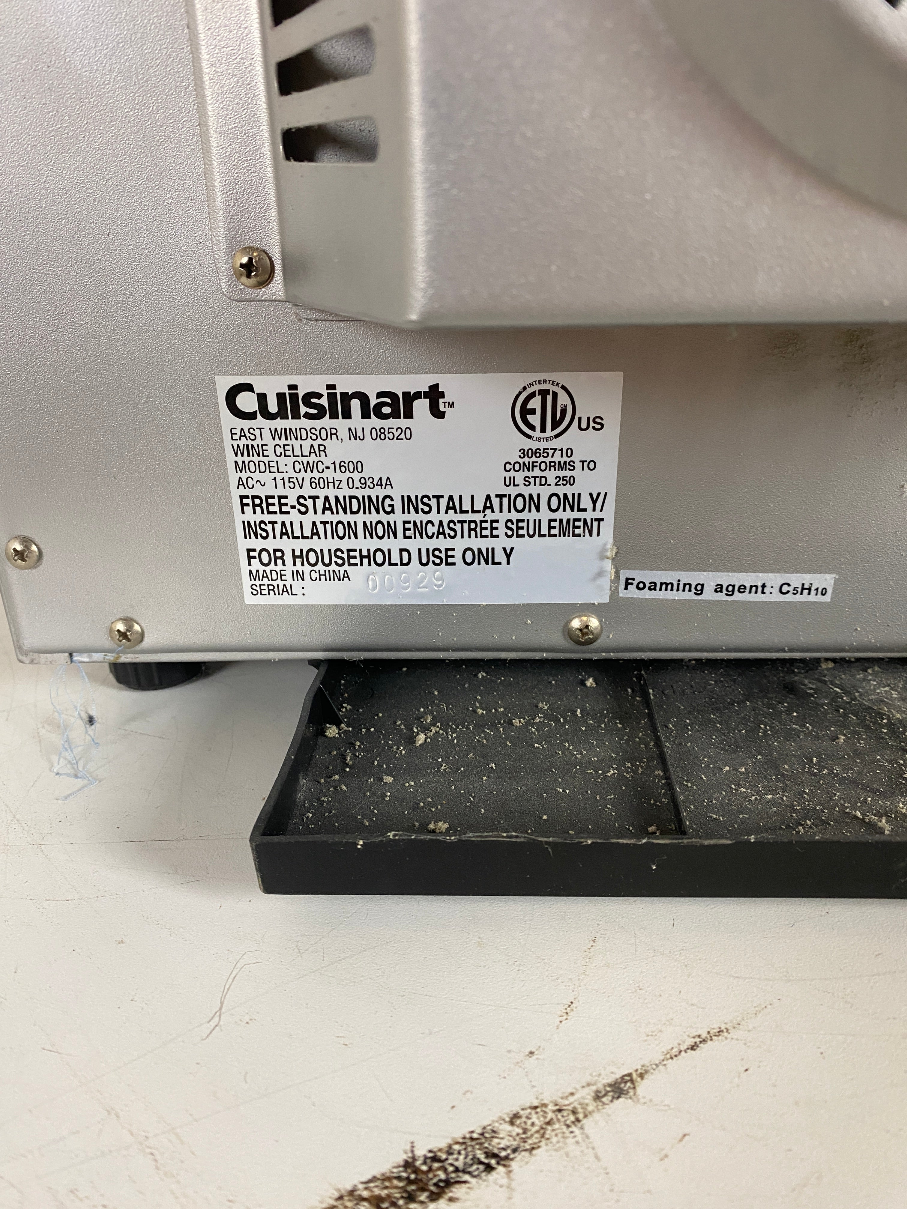 Cuisinart Grey Private Reserve Wine Cellar