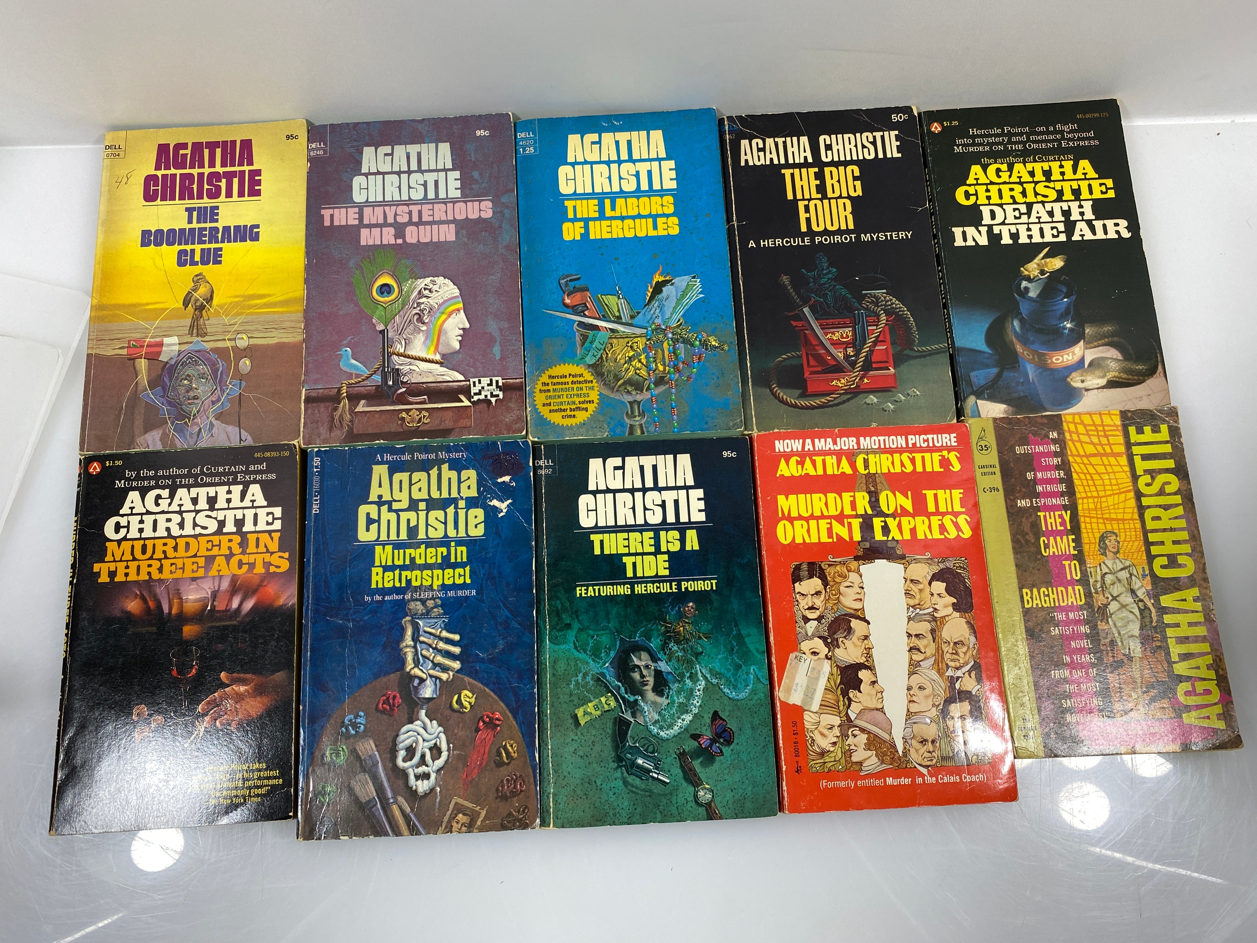 Lot of 10 Agatha Christie Paperbacks #4 1960-1977