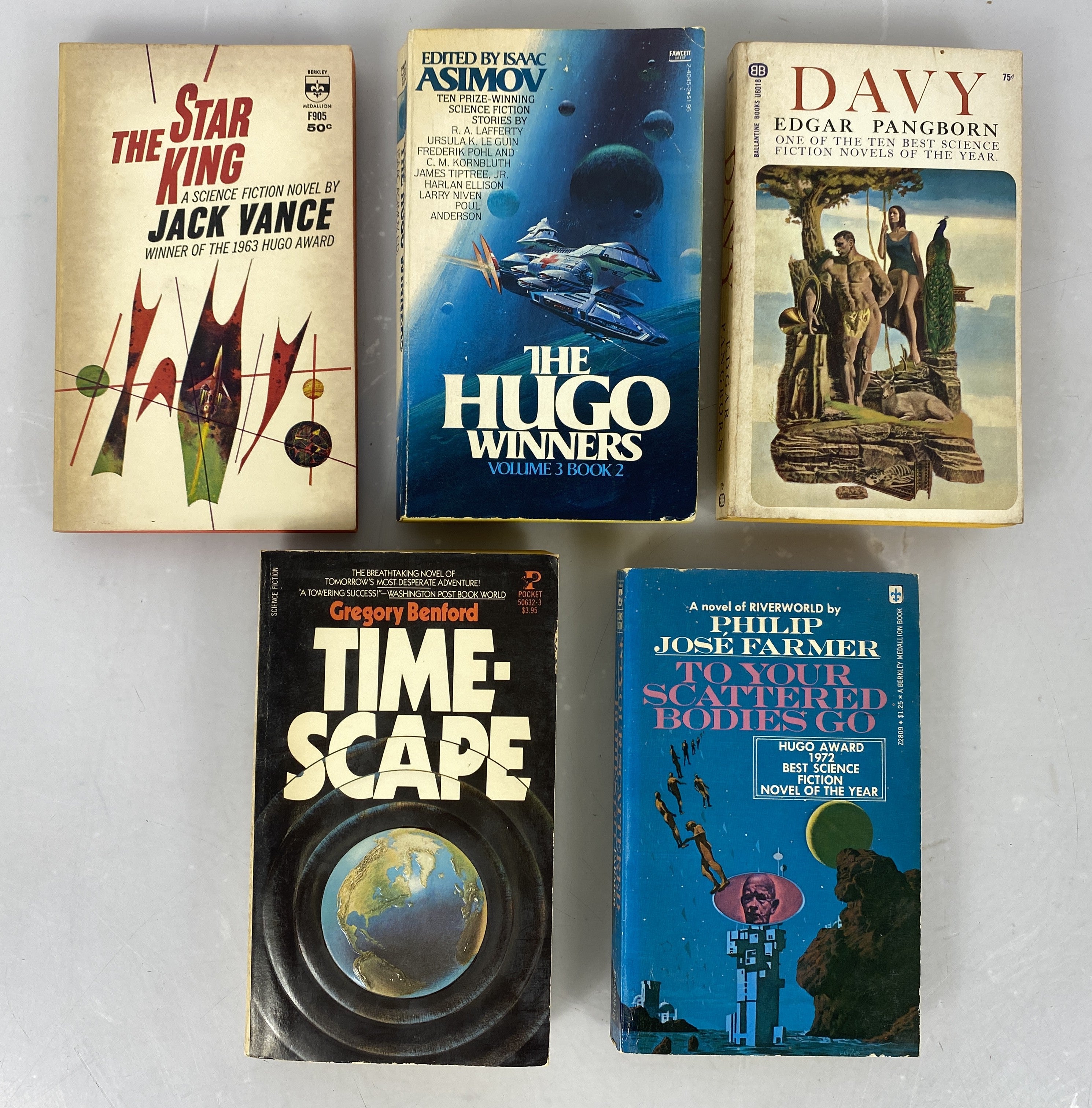 Lot of 5 Vintage Science Fiction Paperbacks (Lot #3) 1964-1981