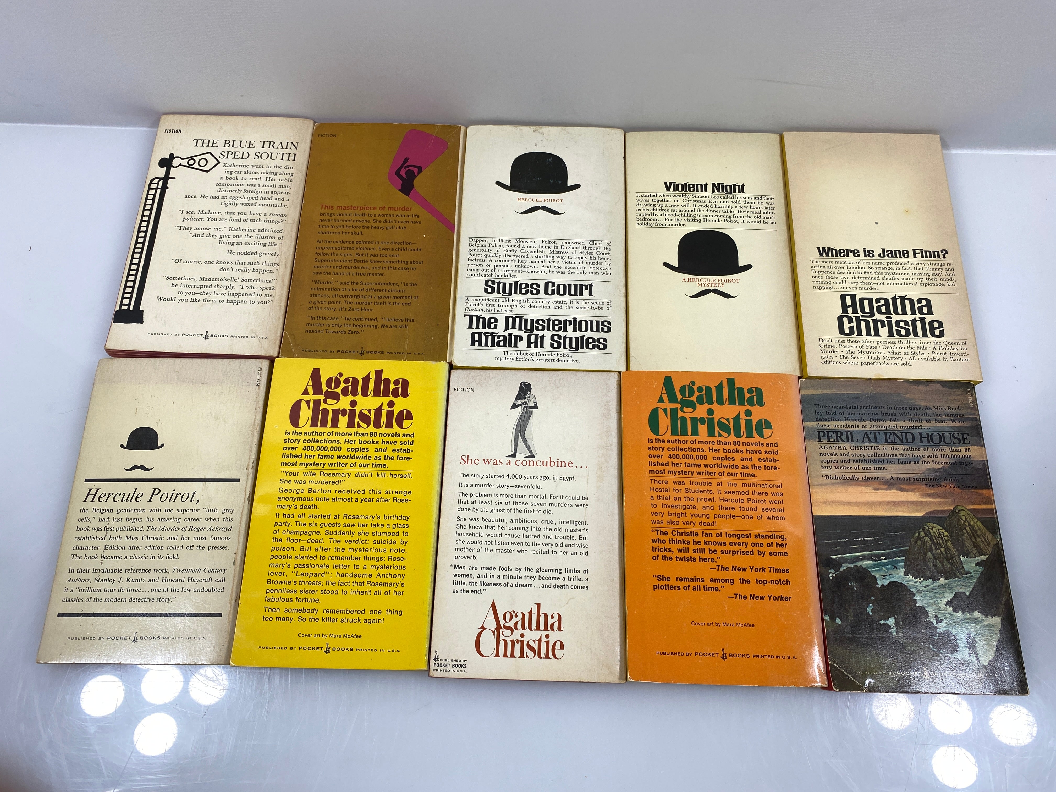 Lot of 10 Agatha Christie Paperbacks #3 1968-1979