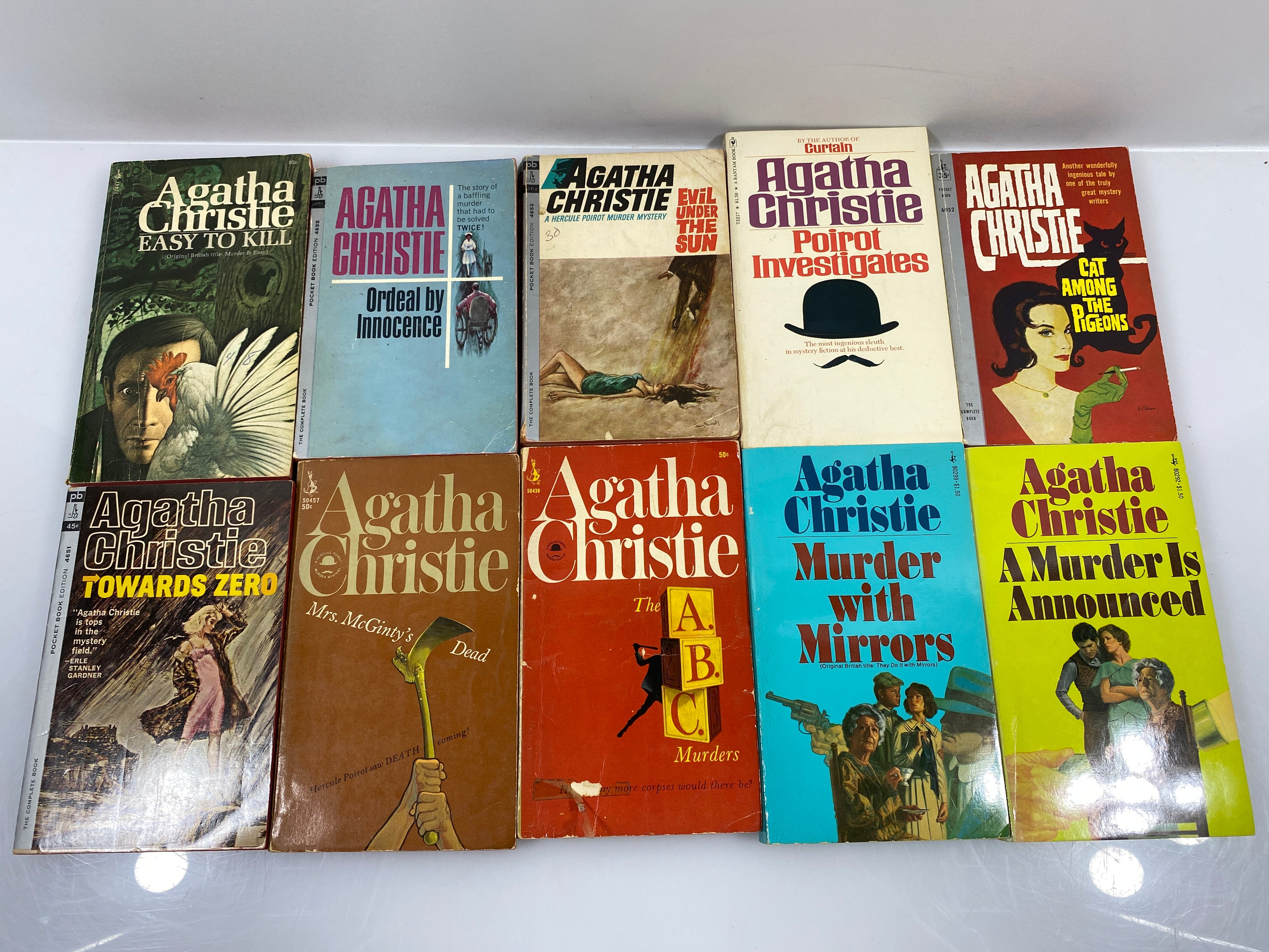 Lot of 10 Agatha Christie Paperbacks #2 1961-1975