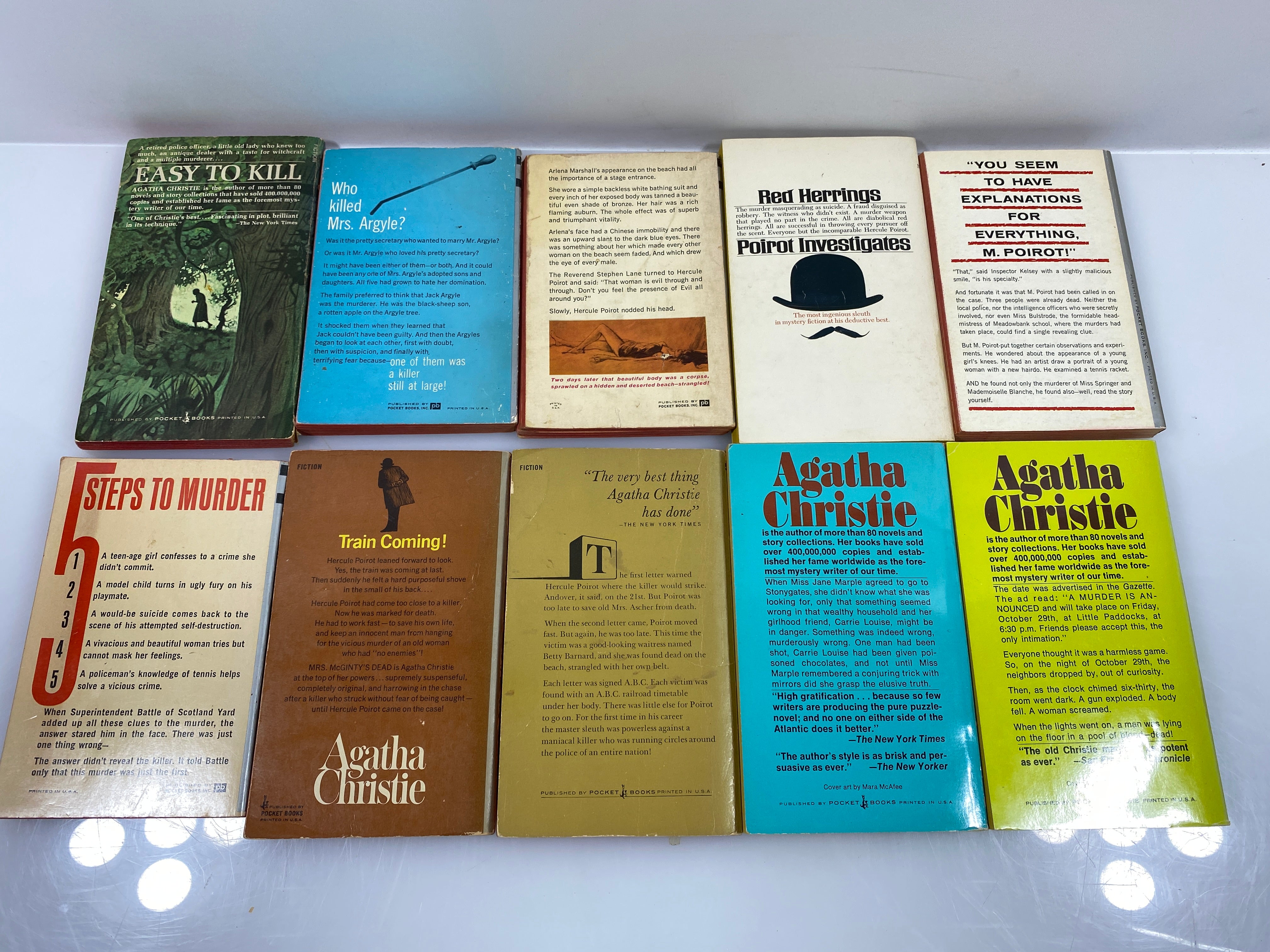 Lot of 10 Agatha Christie Paperbacks #2 1961-1975