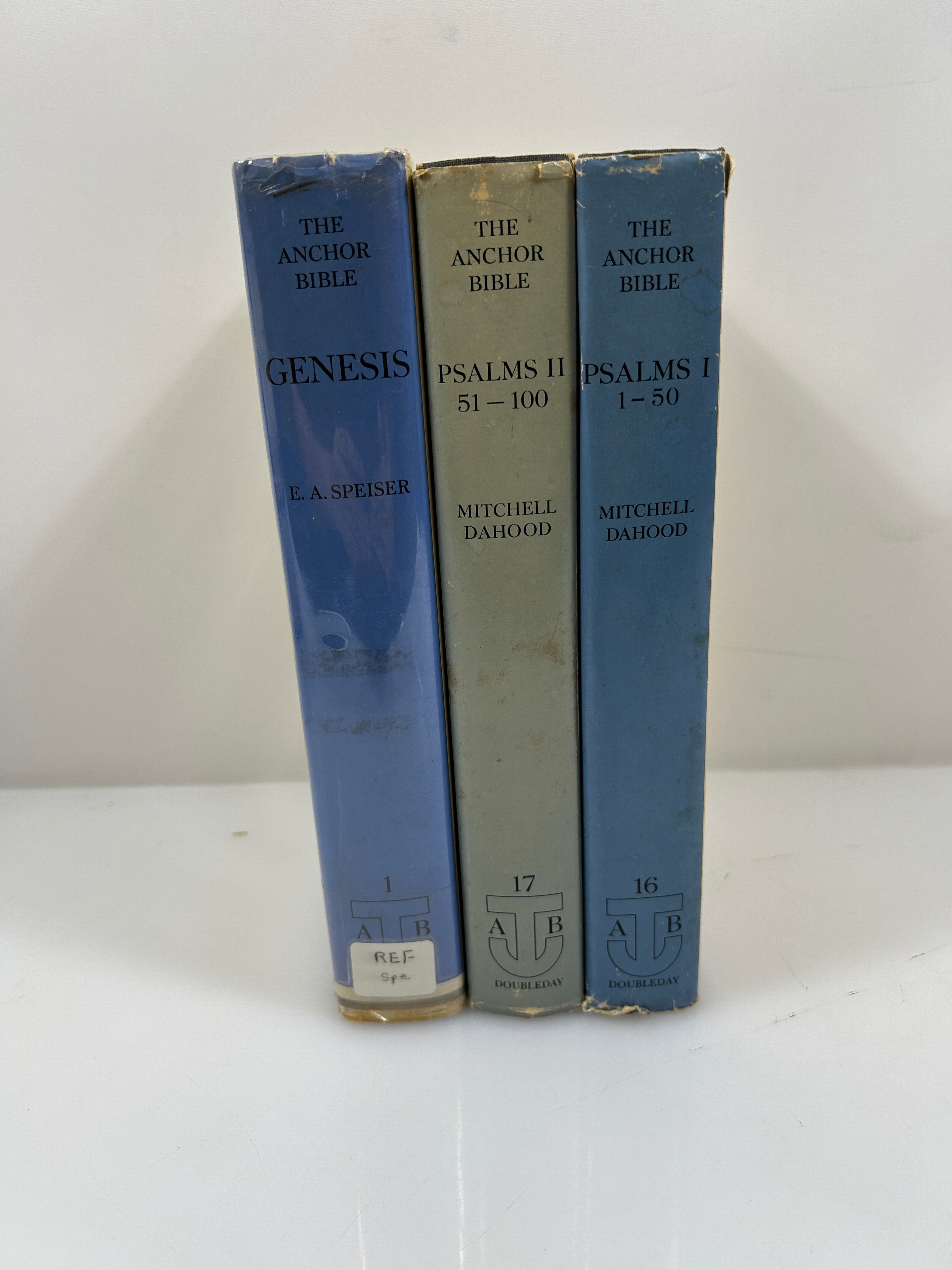 3 Vols: The Anchor Bible Genesis/Psalms I and II 1964-1970 HC DJ