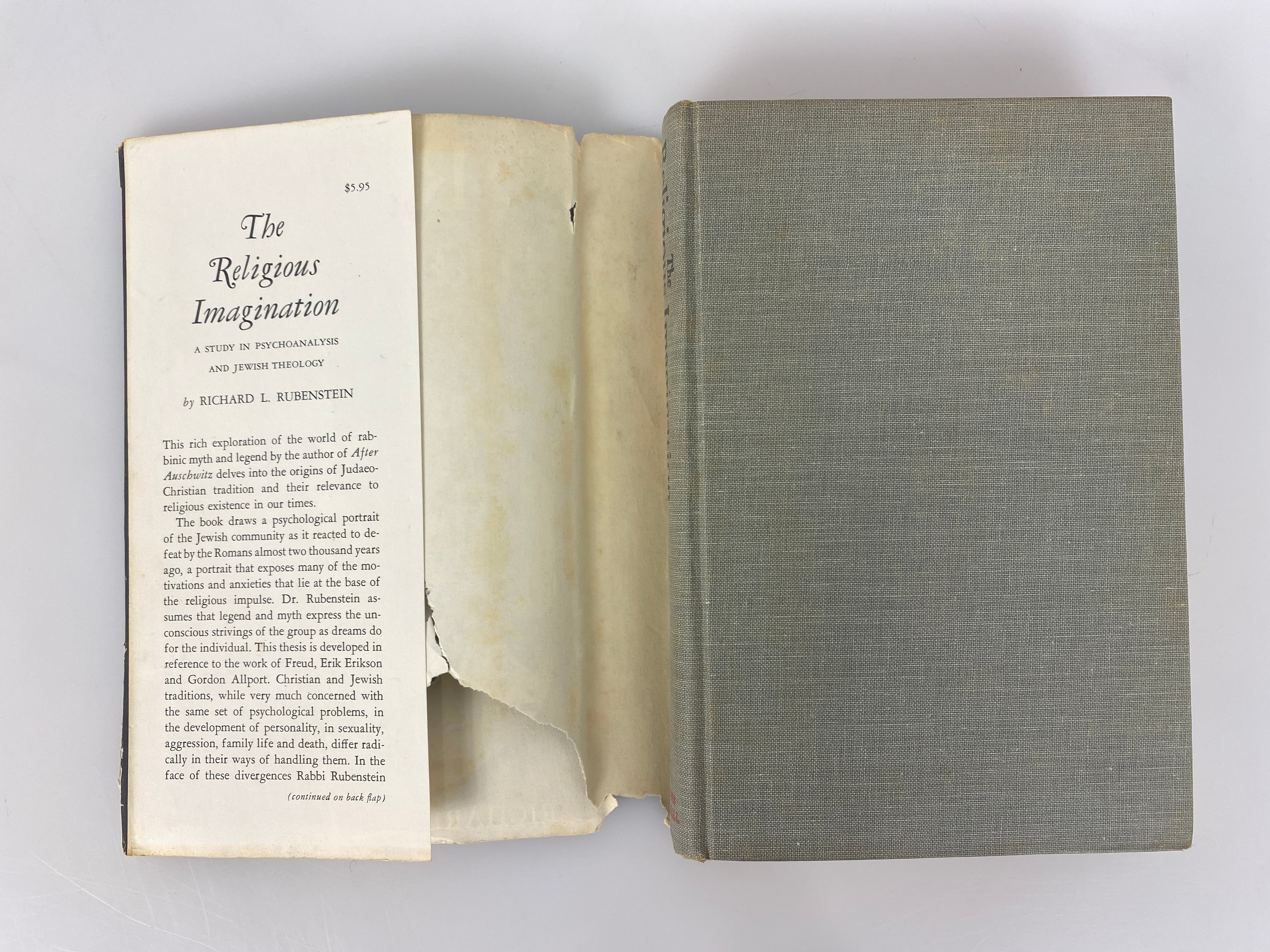 The Religious Imagination by Richard Rubenstein 1968 1st Printing HC DJ