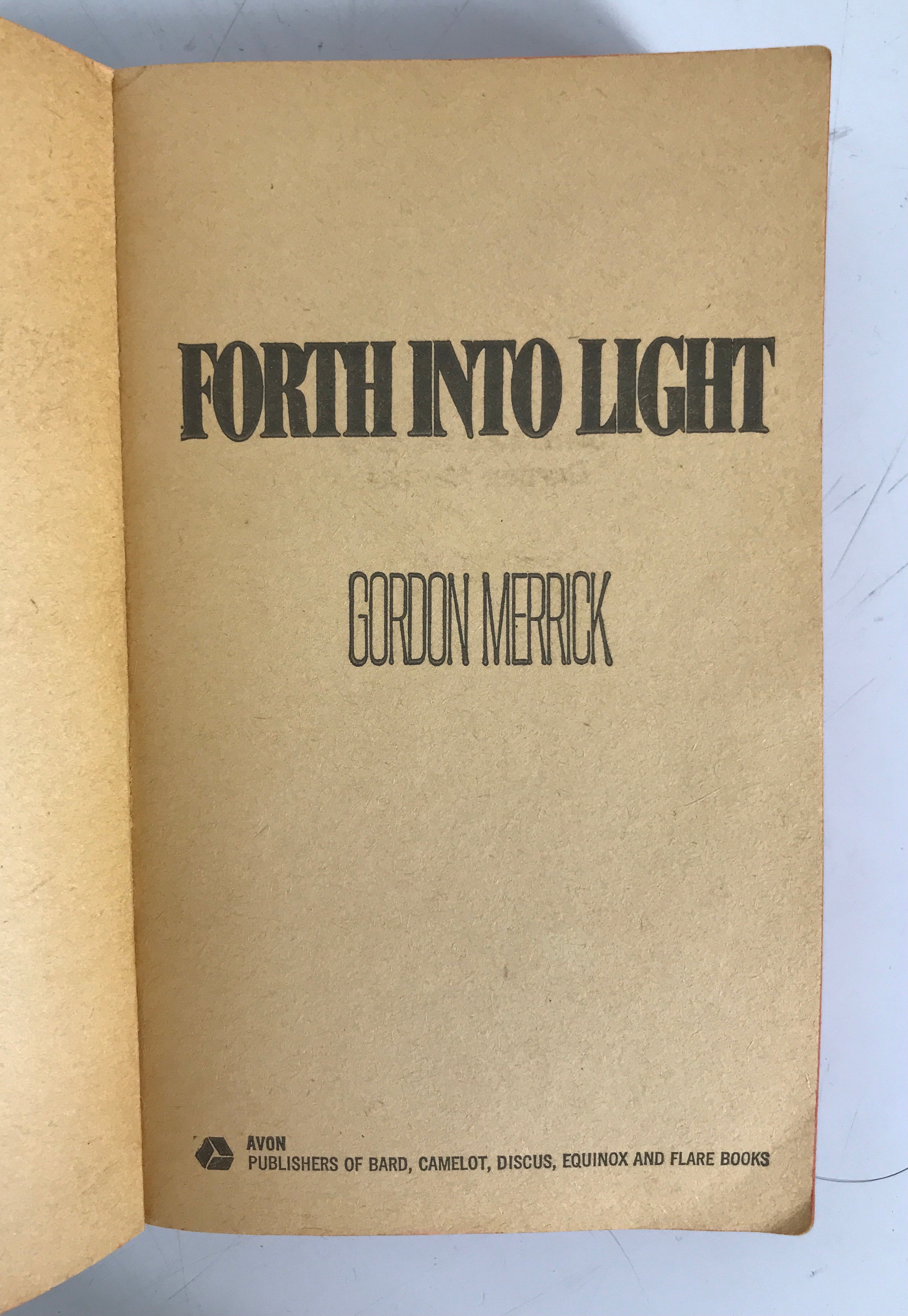 Forth Into Light Gordon Merrick 1974 Vintage SC