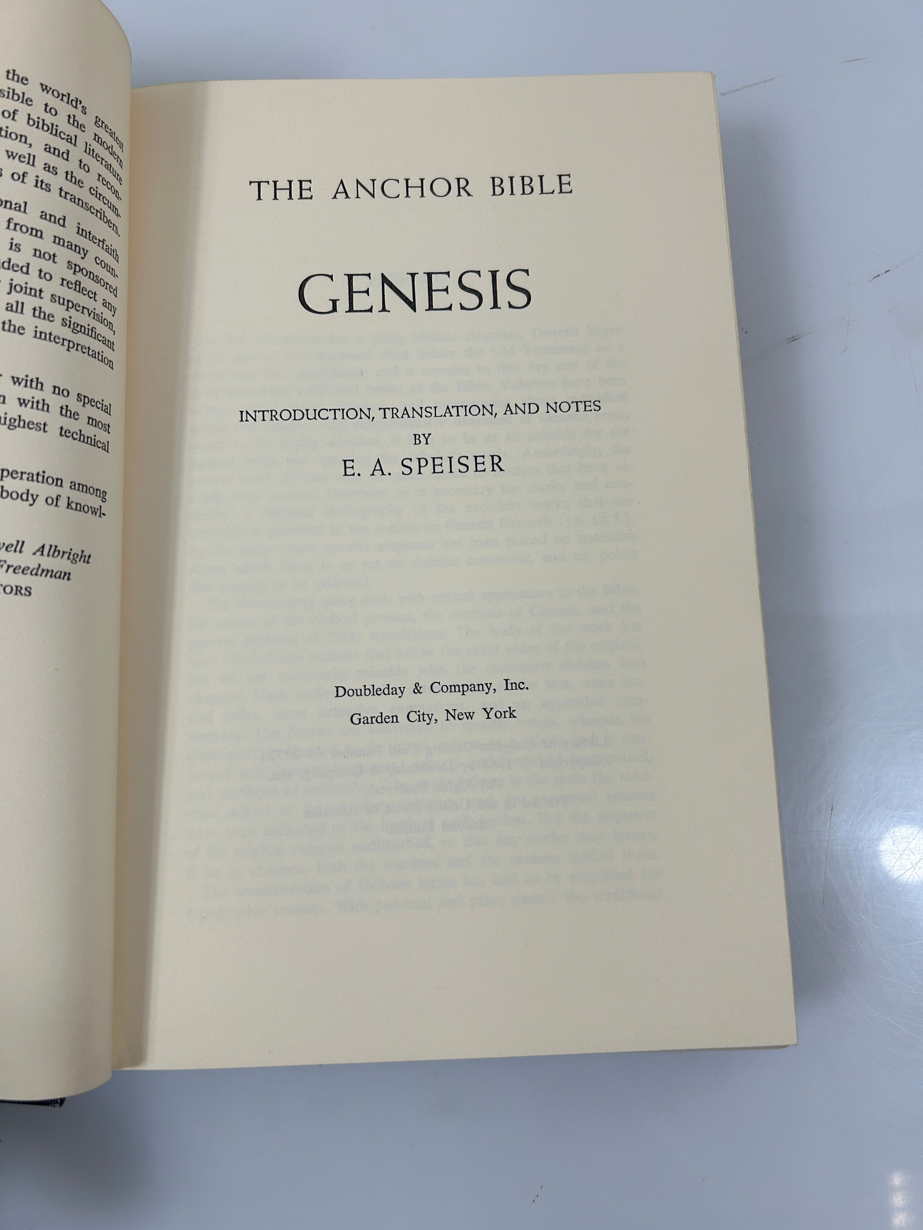 3 Vols: The Anchor Bible Genesis/Psalms I and II 1964-1970 HC DJ