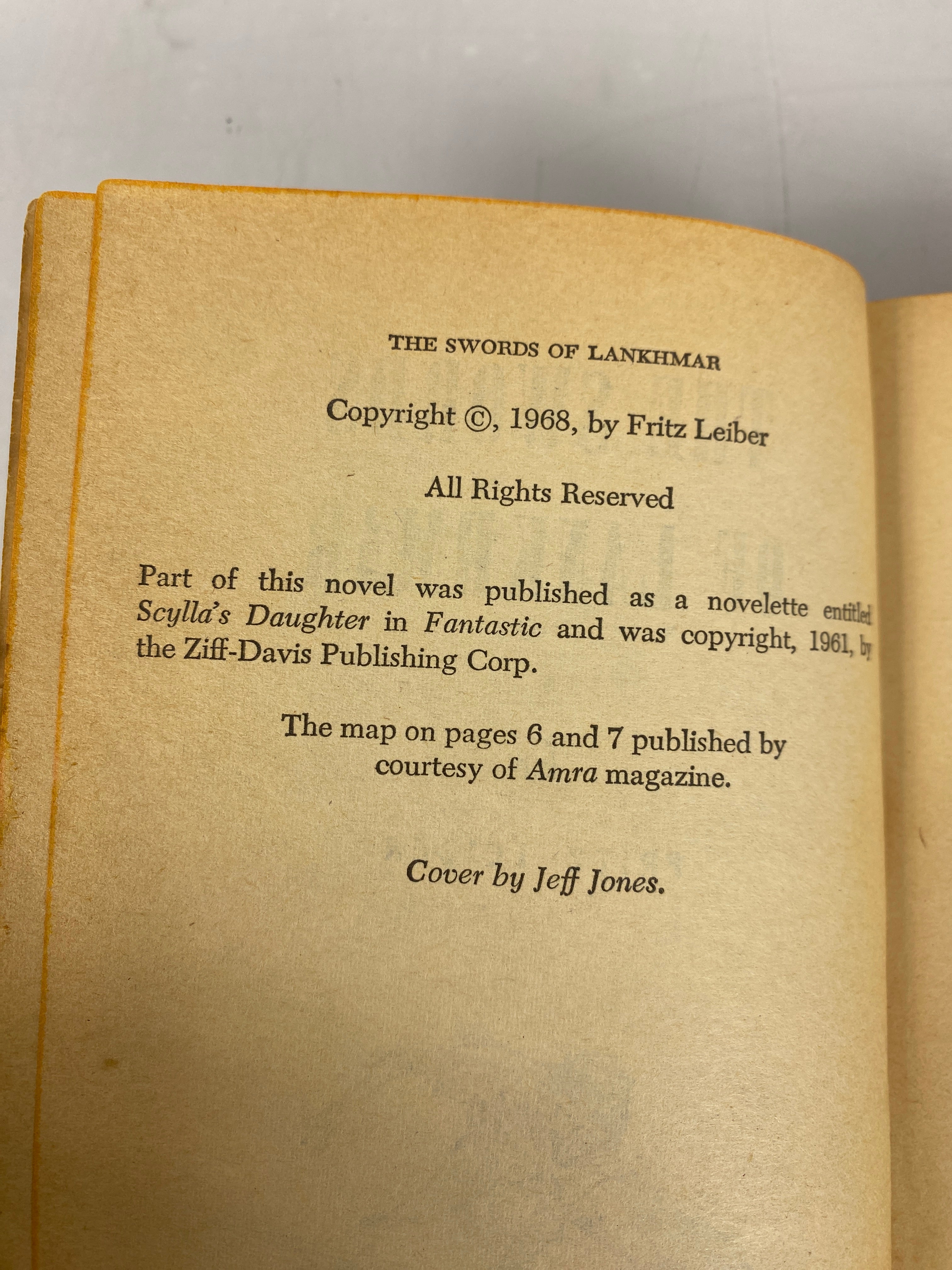 Swords of Lankmar Fritz Leiber Vintage Paperback 1968 SC