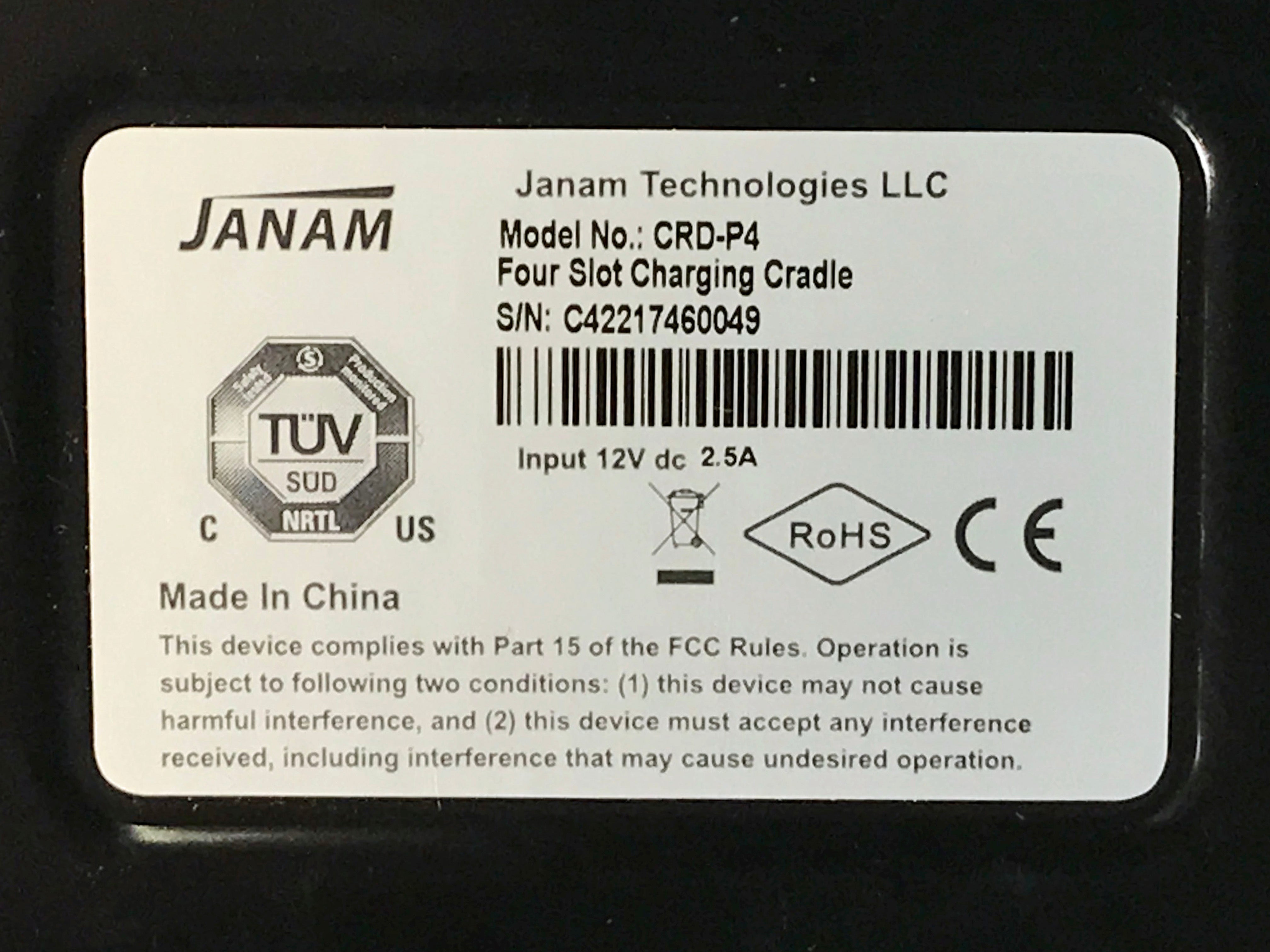 Janam Technologies CKT-T4-003C 4 Slot Charging Cradle Kit