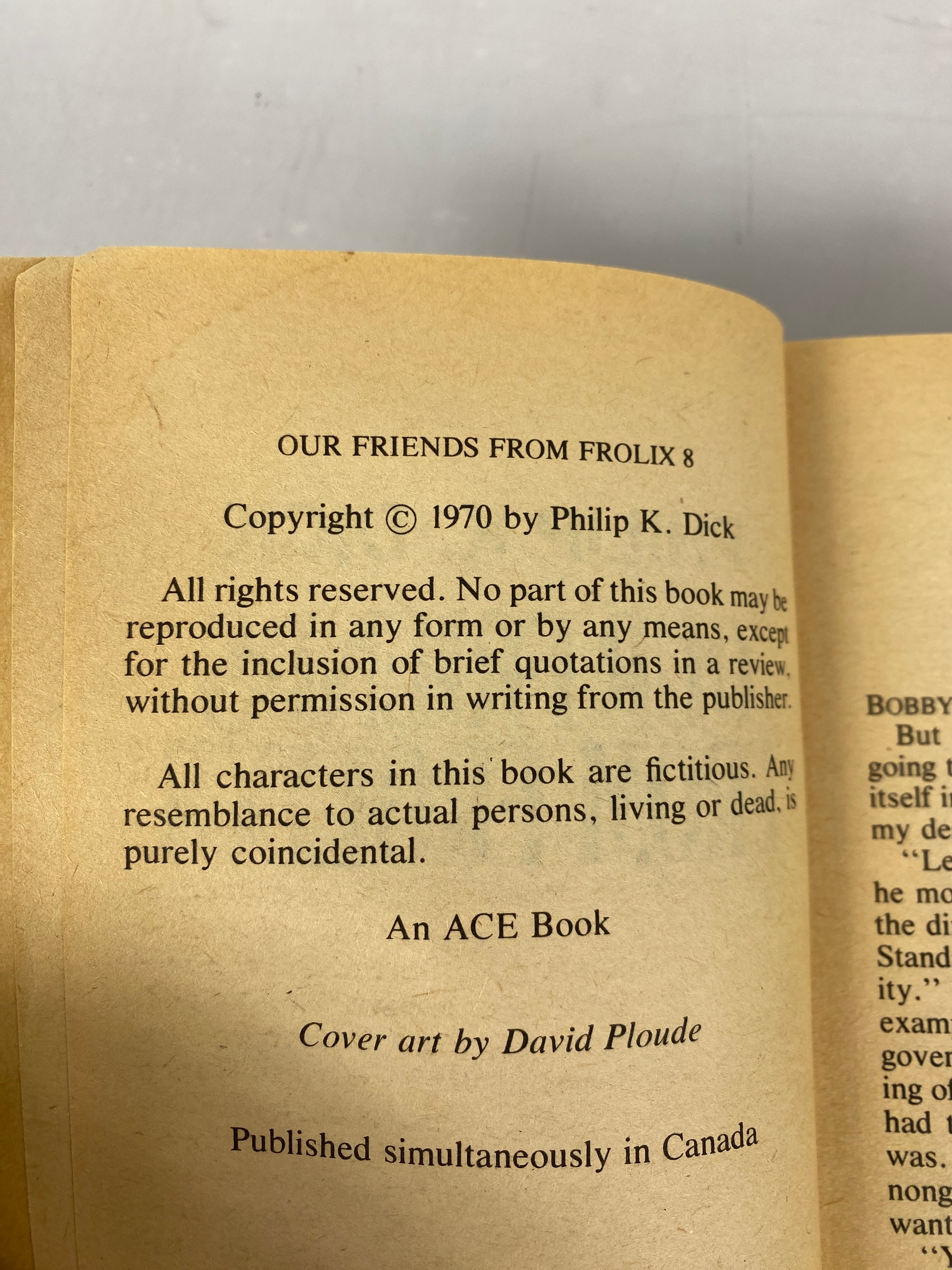 Our Friends from Frolix 8 Philip K. Dick Paperback 1970