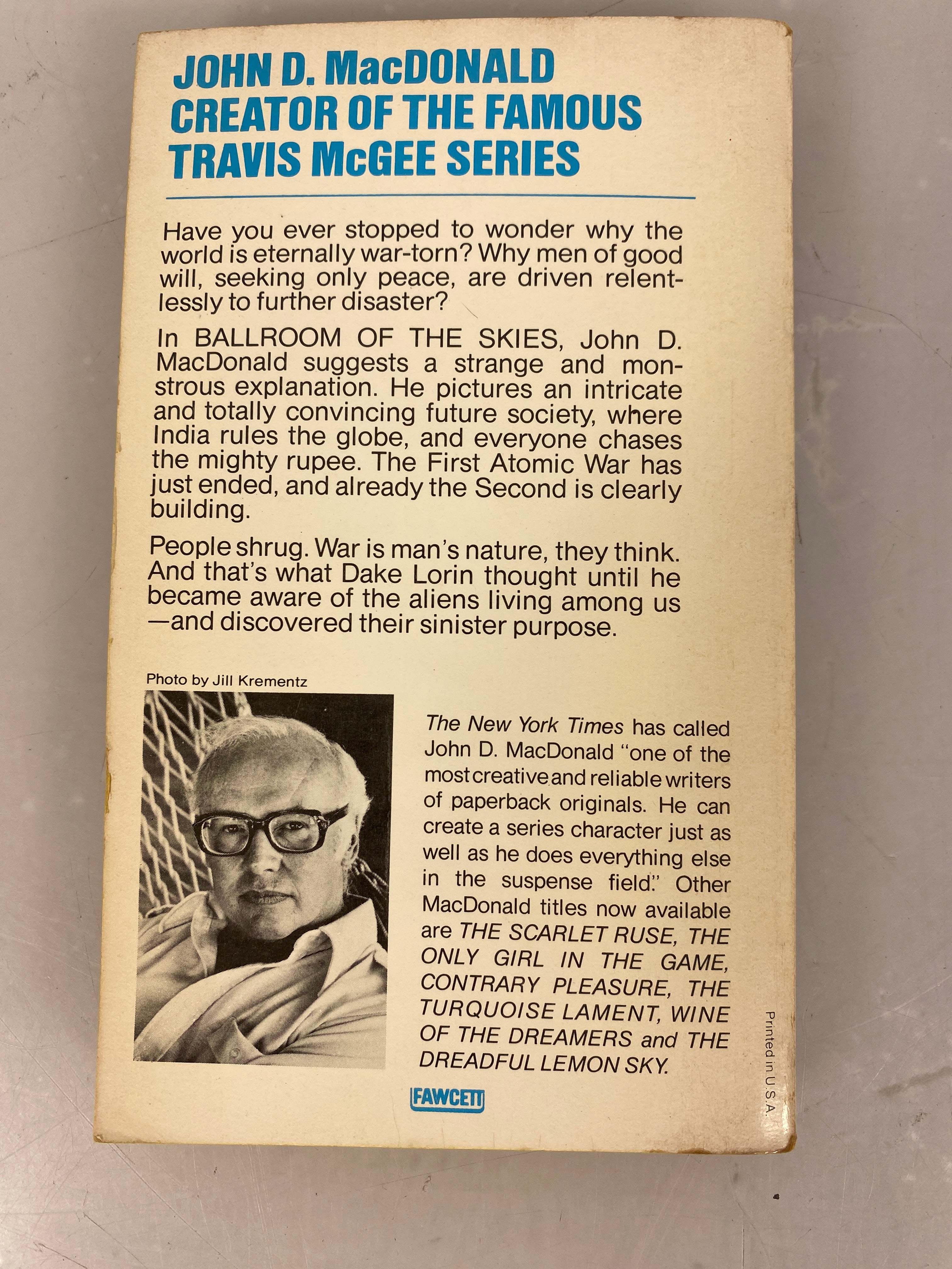 Ballroom of the Skies John MacDonald Vintage Science Fiction Paperback 1952 SC