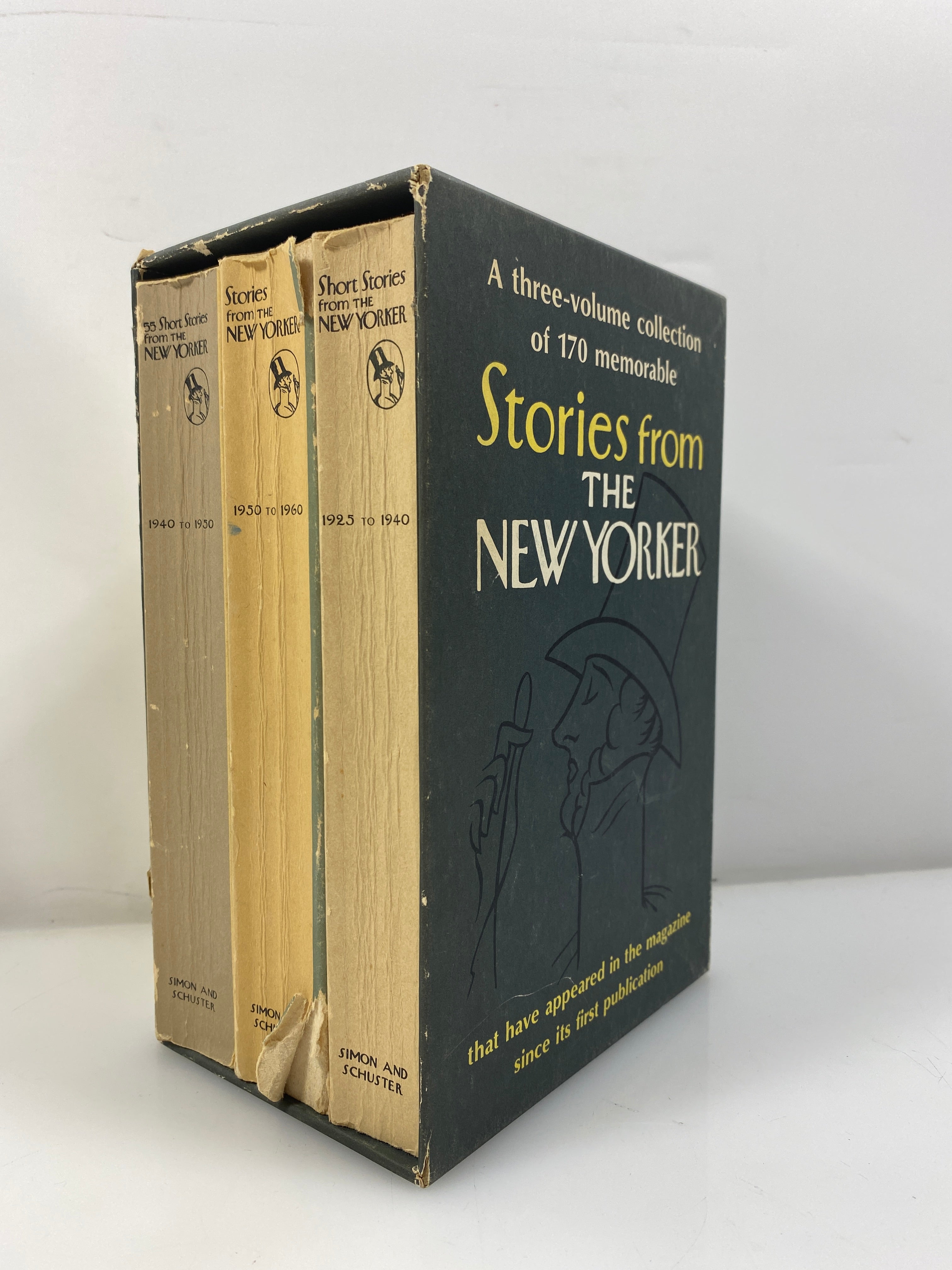 Three Vol. of 170 Short Stories from the New Yorker 1965 SC Slip Case