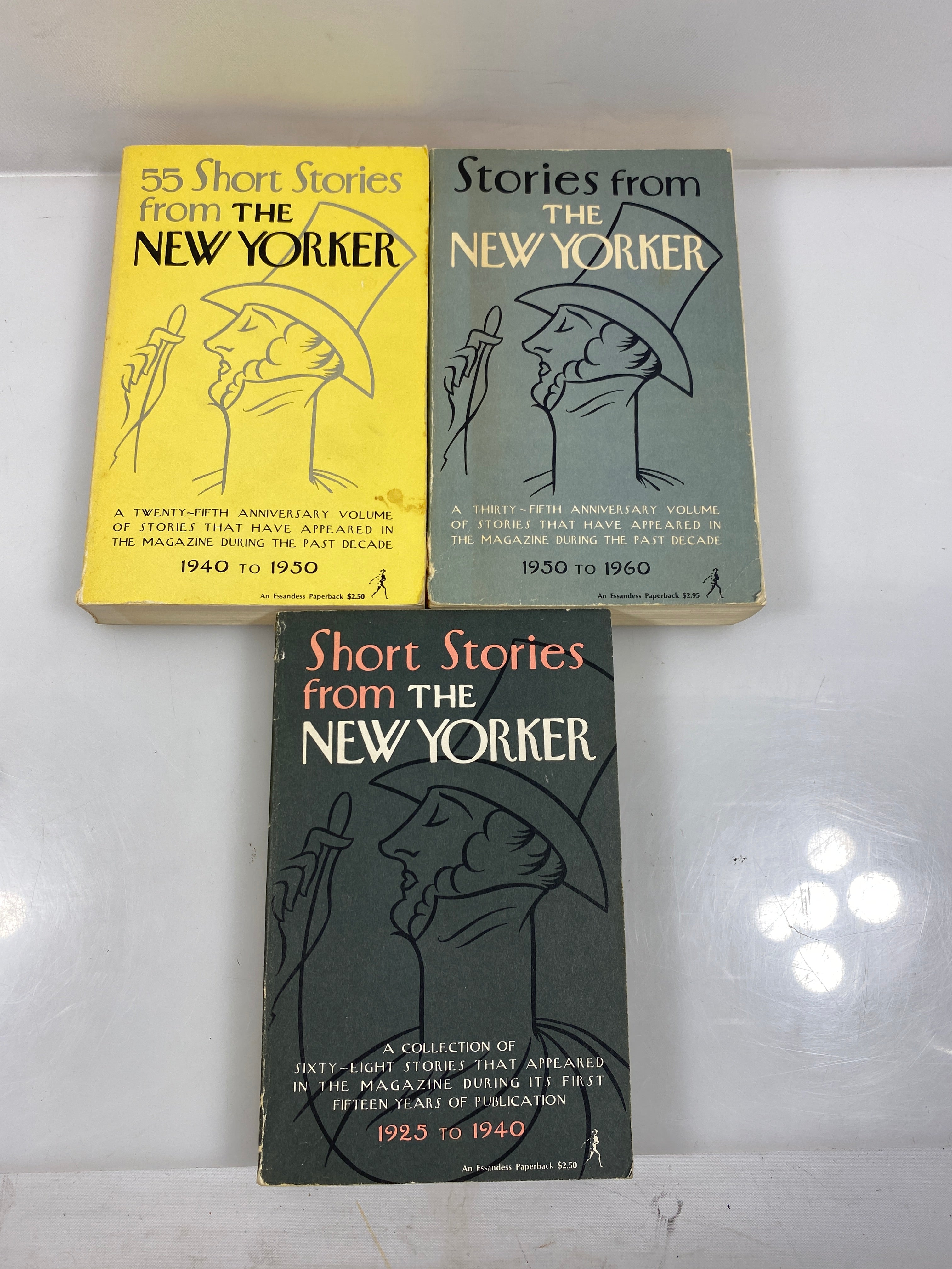 Three Vol. of 170 Short Stories from the New Yorker 1965 SC Slip Case