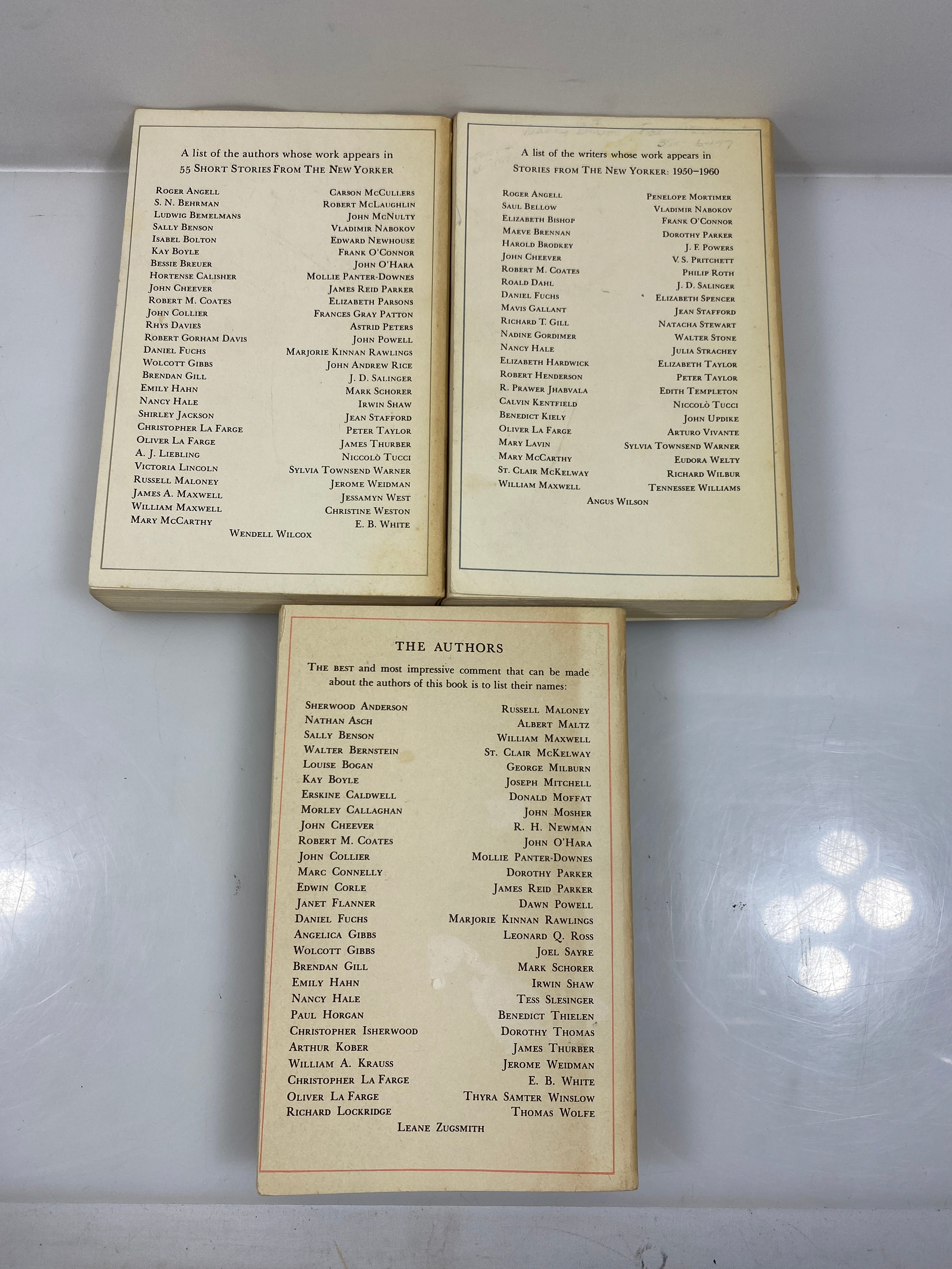 Three Vol. of 170 Short Stories from the New Yorker 1965 SC Slip Case