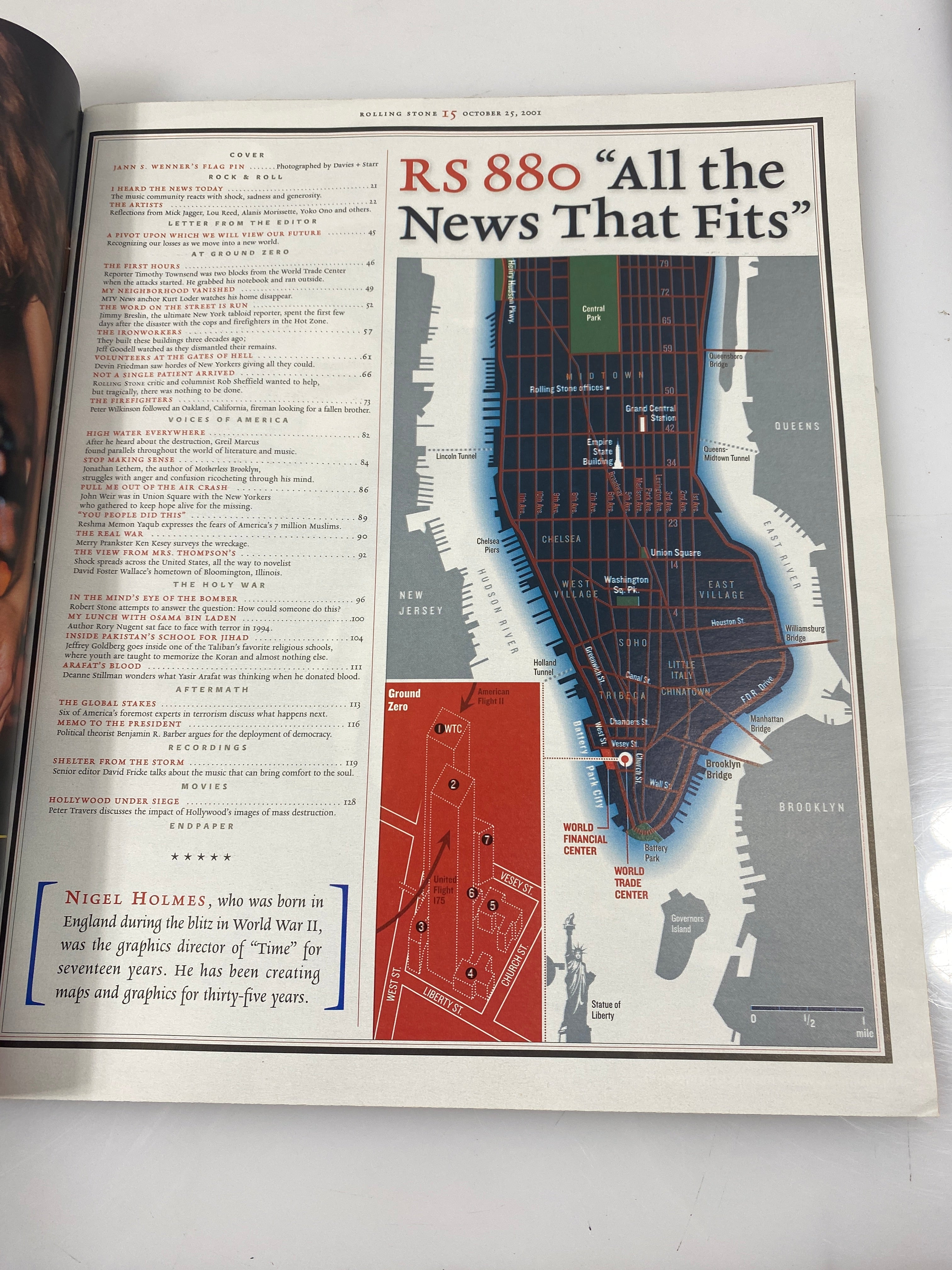 Rolling Stone Magazine 9/11 October 2001