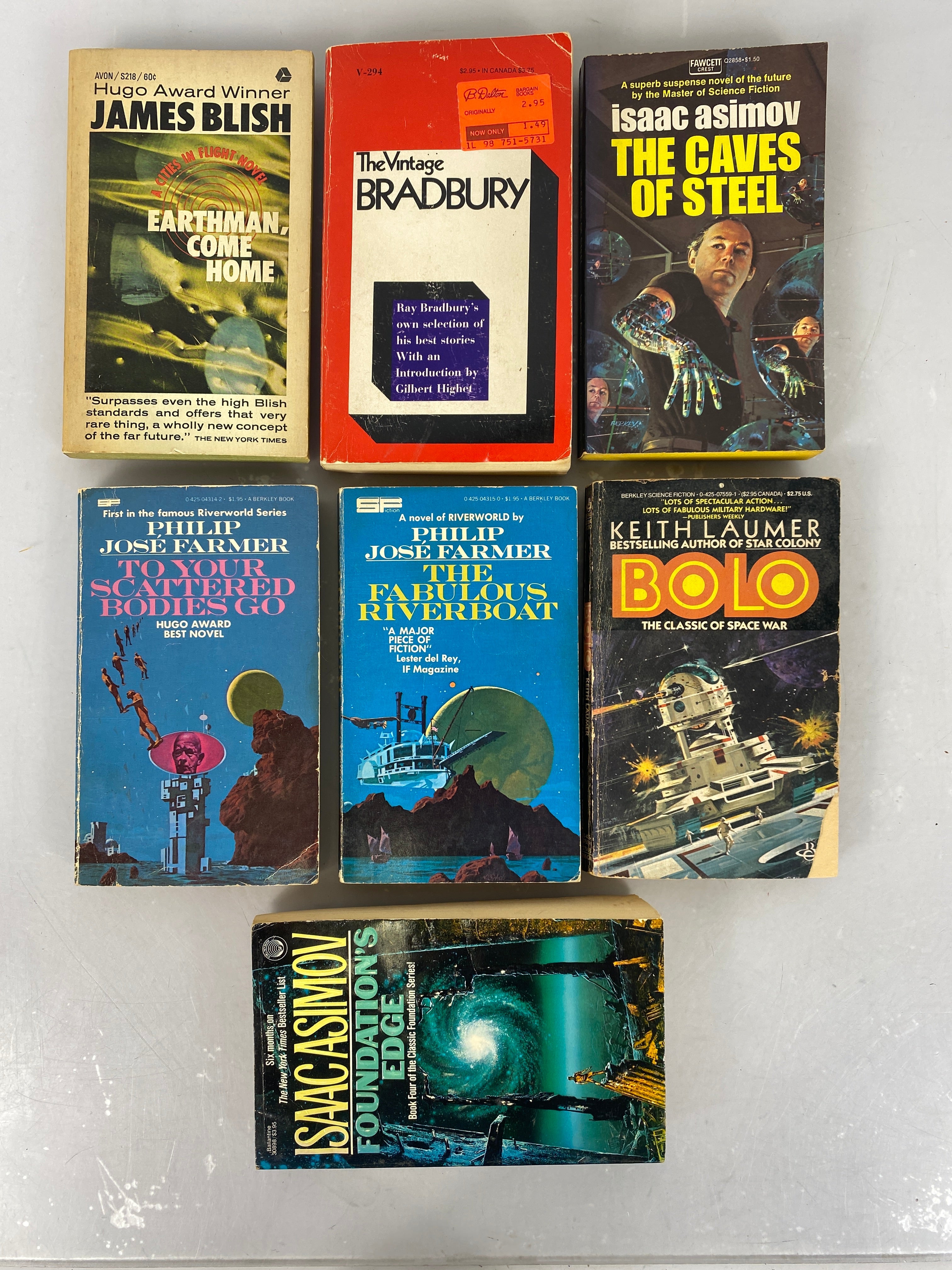 Lot of 7 Vintage Science Fiction Paperbacks (Lot #5) 1965-1984 SC