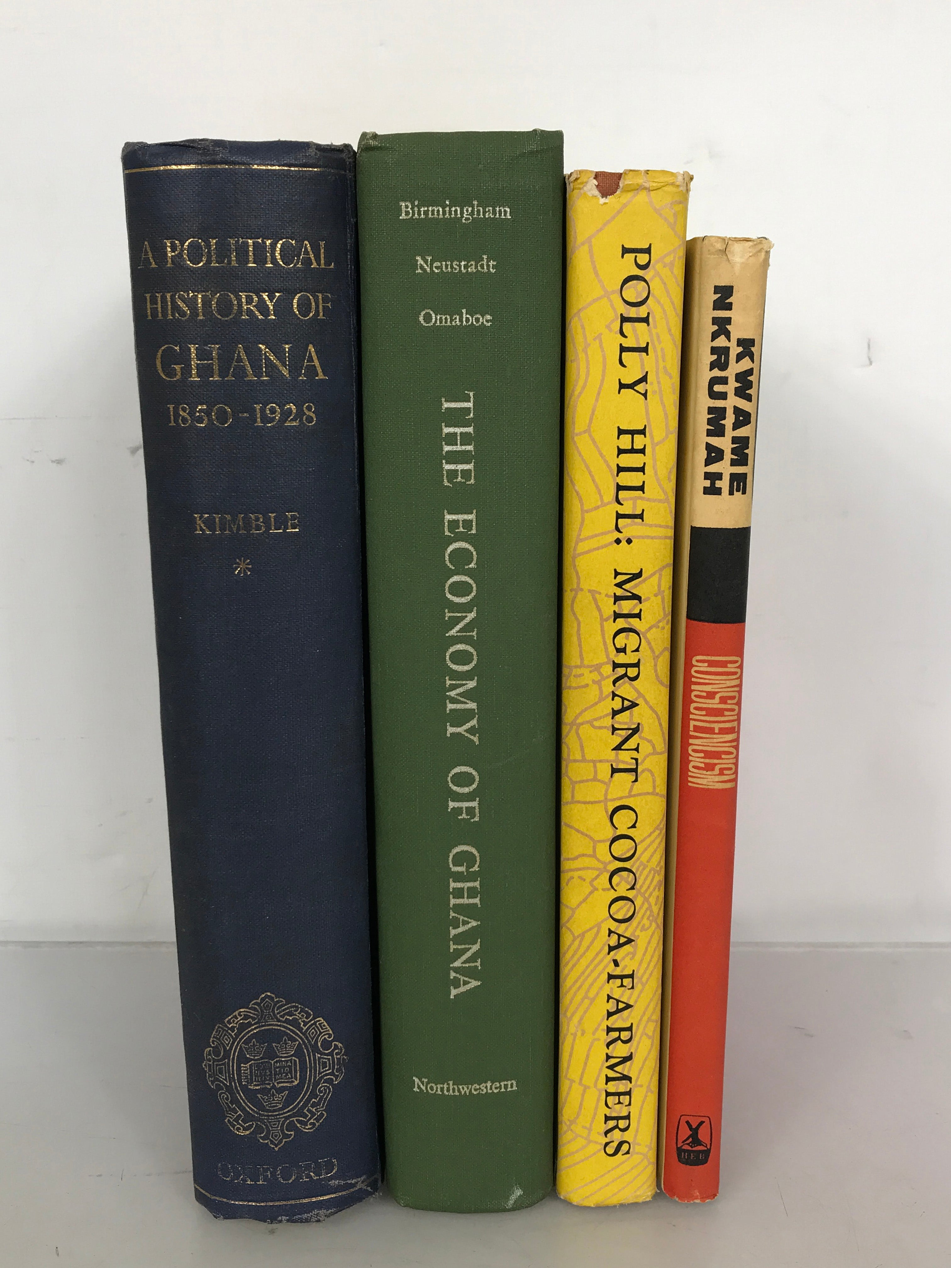 Lot of 4 History and Economy of Ghana 1963-1966 HC DJ First Printings