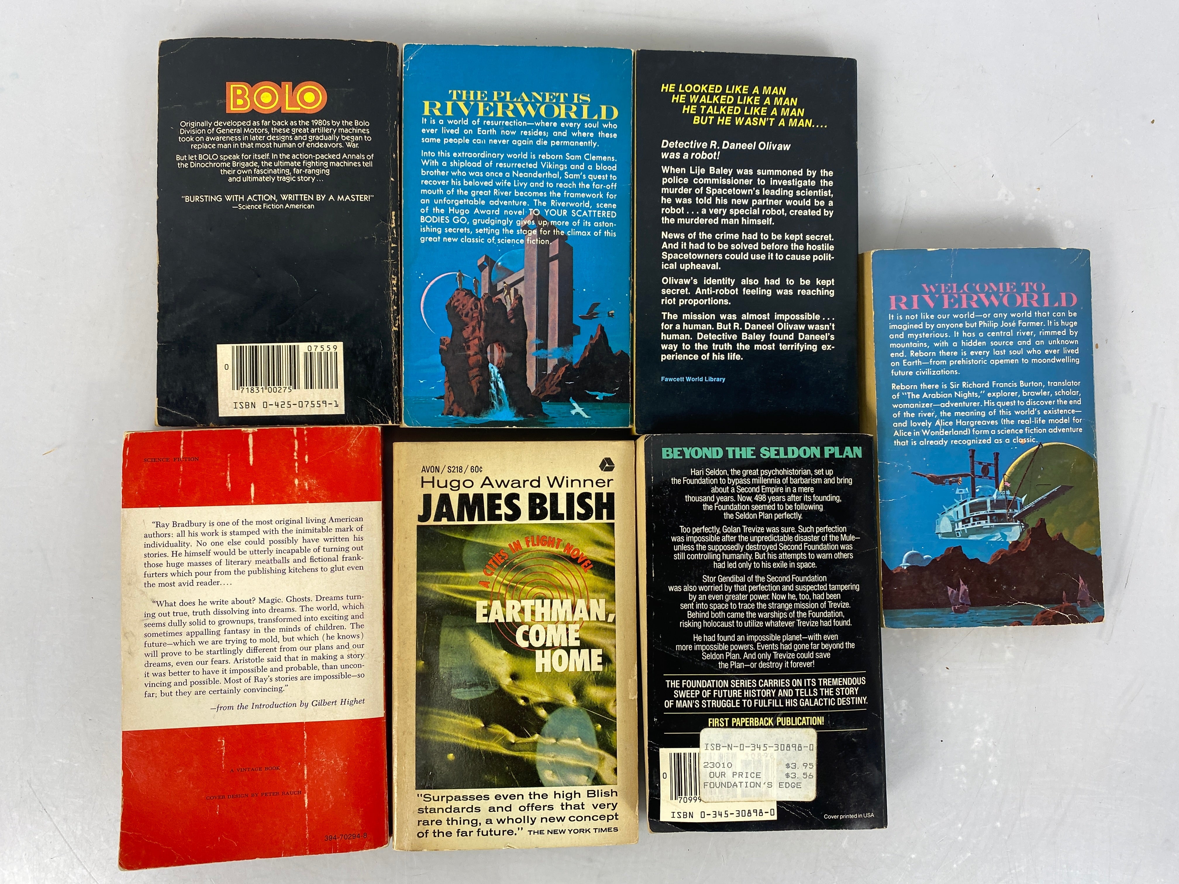 Lot of 7 Vintage Science Fiction Paperbacks (Lot #5) 1965-1984 SC