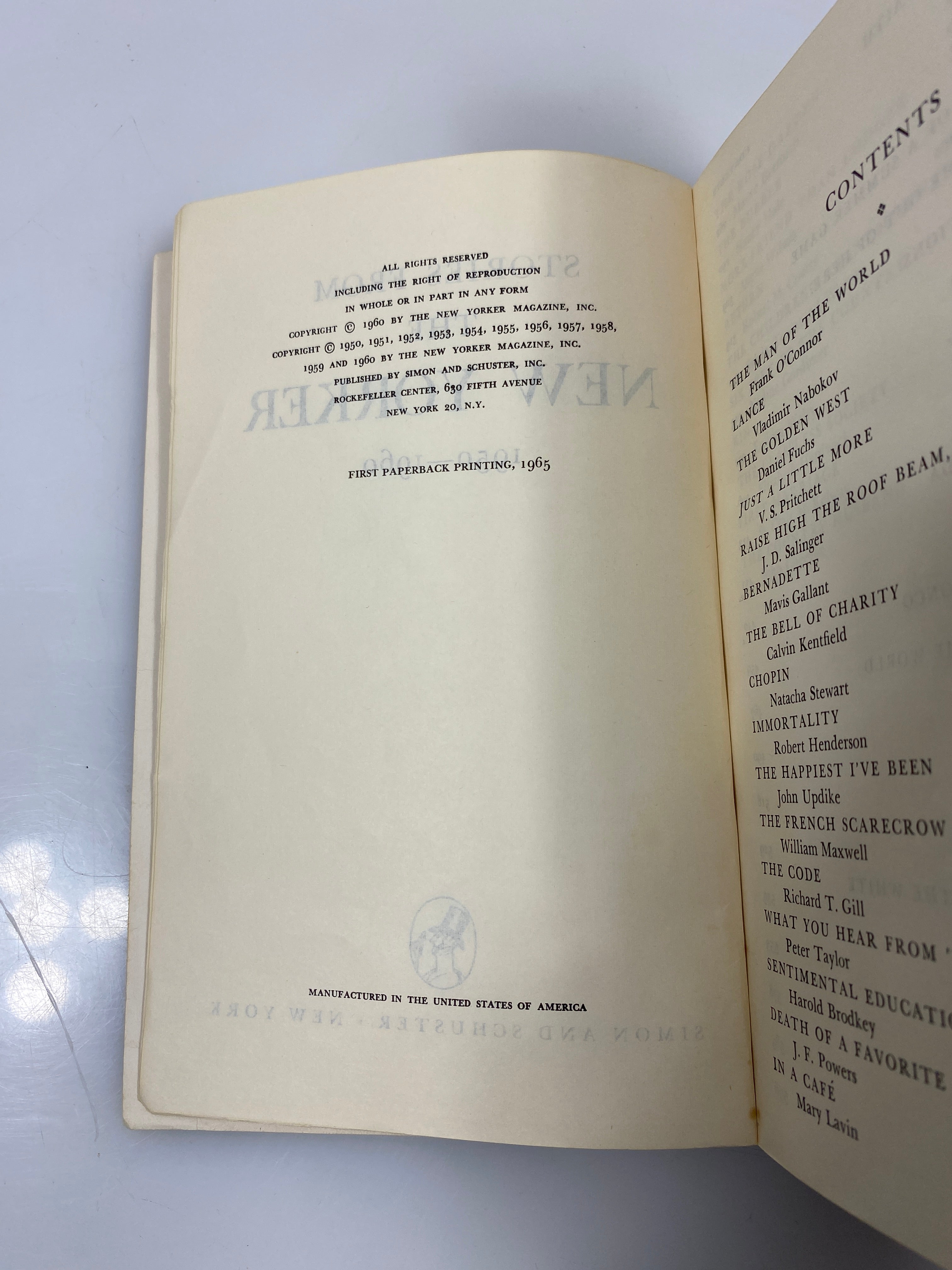 Three Vol. of 170 Short Stories from the New Yorker 1965 SC Slip Case