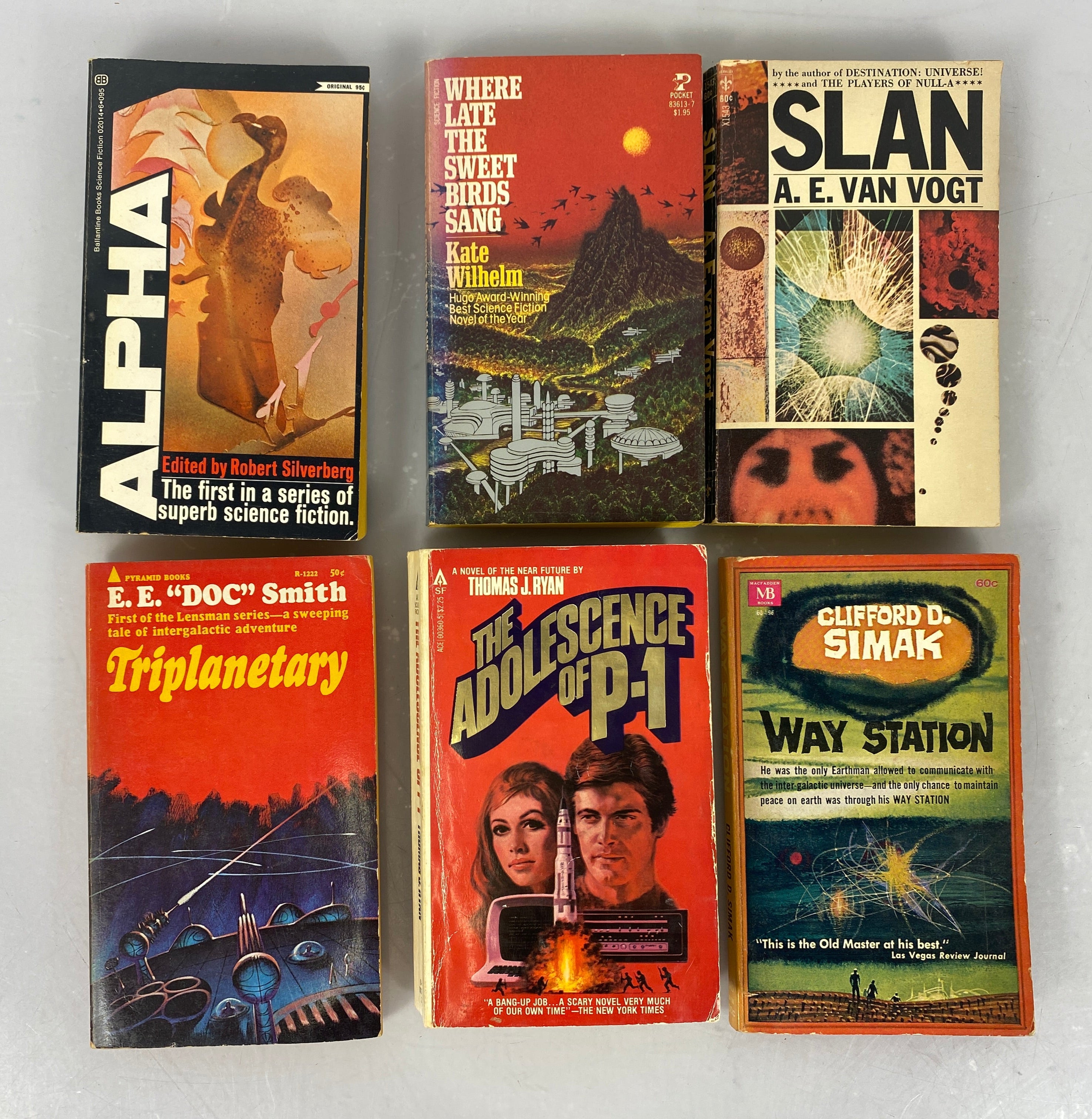 Lot of 6 Vintage Science Fiction Paperbacks (Lot #6) 1963-1977