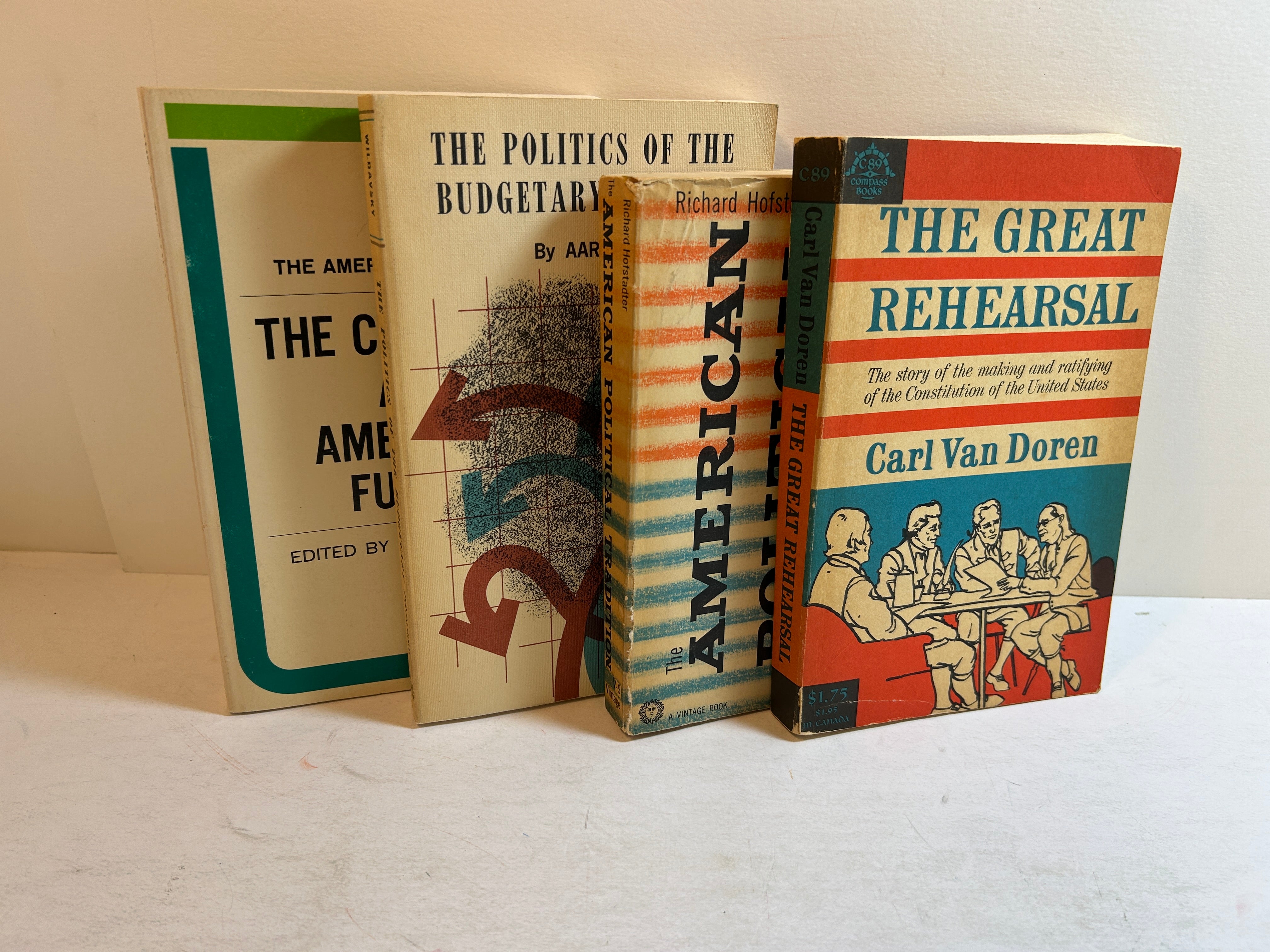 4 Vintage American Politics PB: Hofstadter/Van Doren/Wildavsky/Truman 1961-65