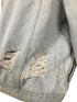 Light Wash Ripped Denim Jacket Women's Size M