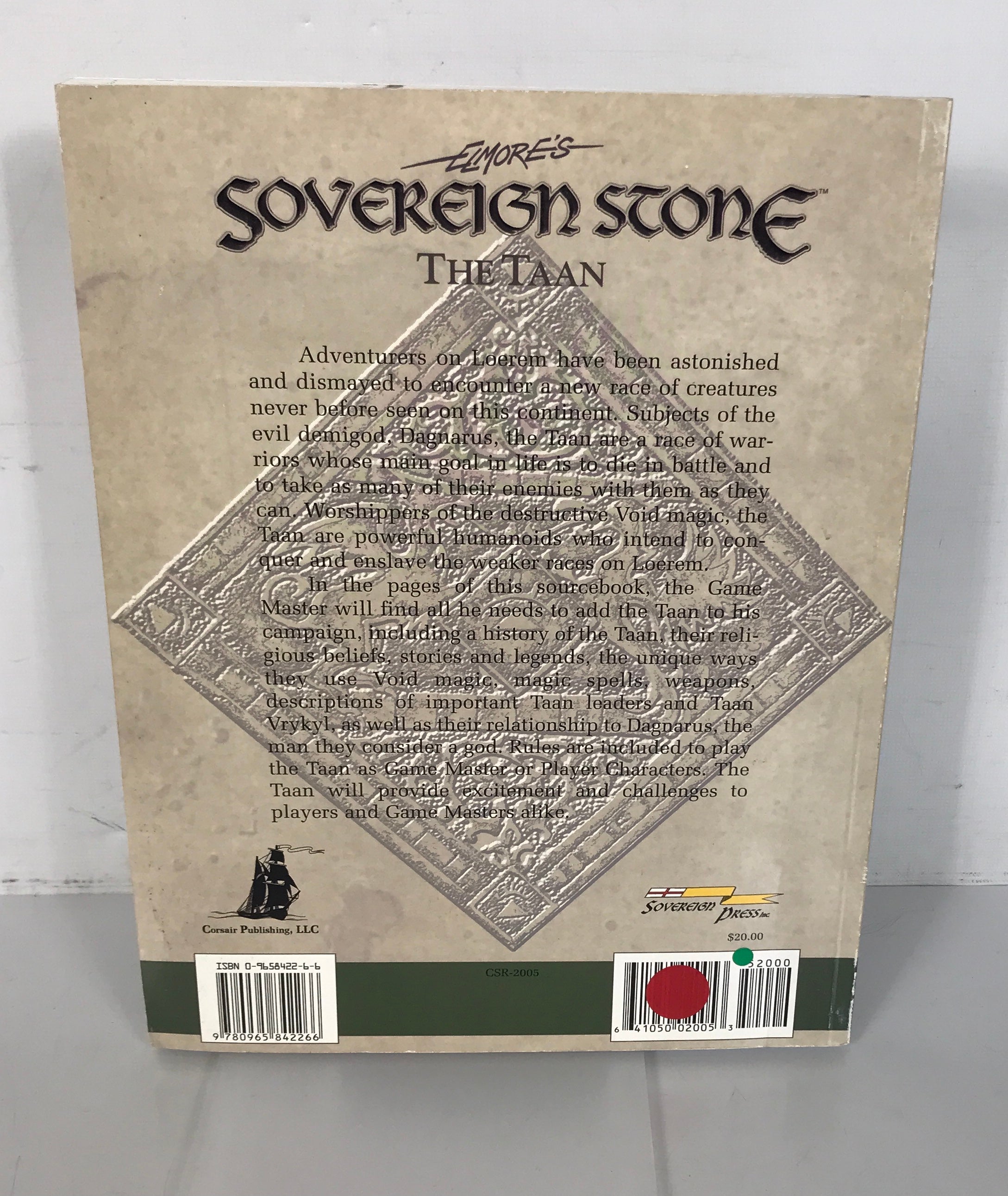 Lot of 2 Elmore's Sovereign Stone The Taan & Bestiary of Loerem D20 2000-2002 SC