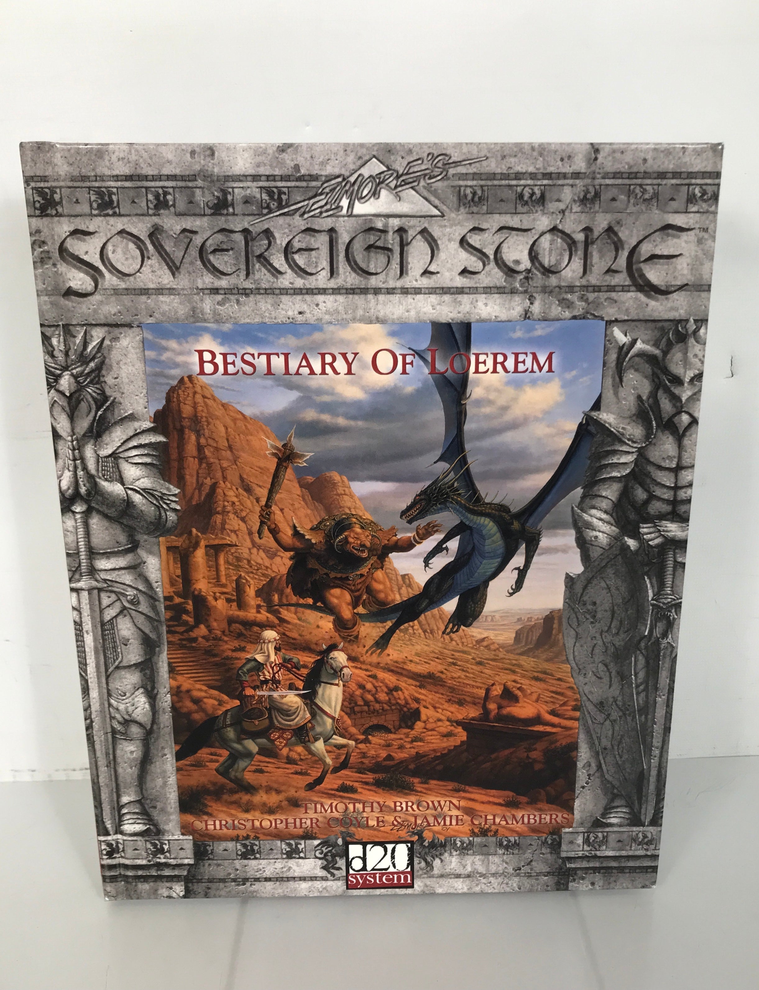 Lot of 2 Elmore's Sovereign Stone The Taan & Bestiary of Loerem D20 2000-2002 SC