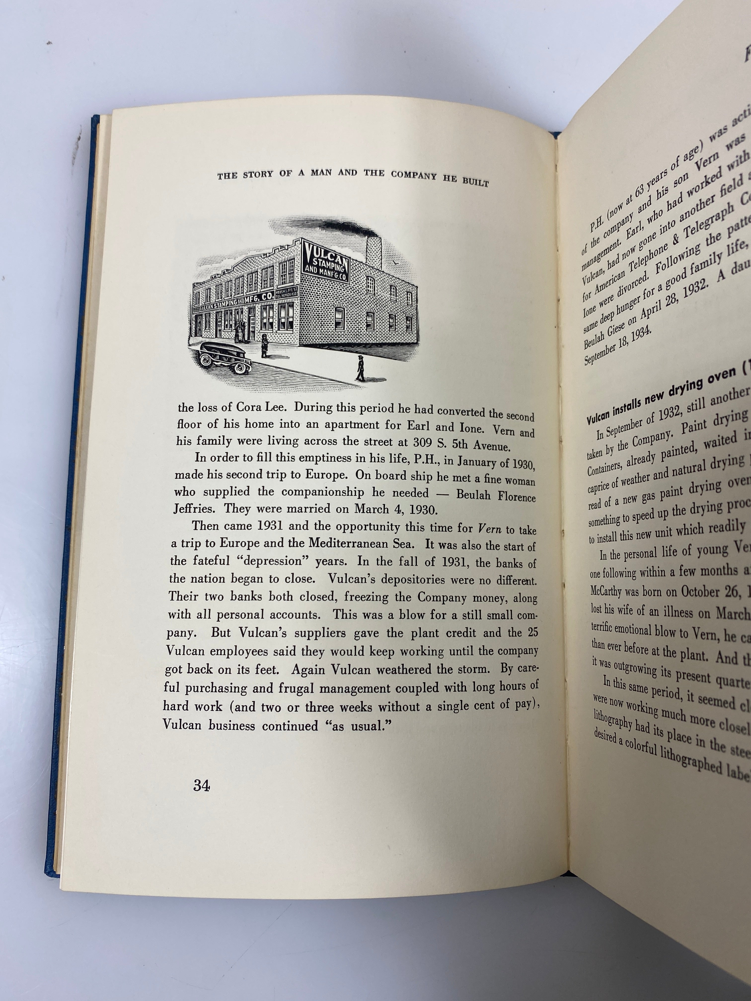 The Story of a Man and the Company He Built Vulcan Stamping 1952 HC