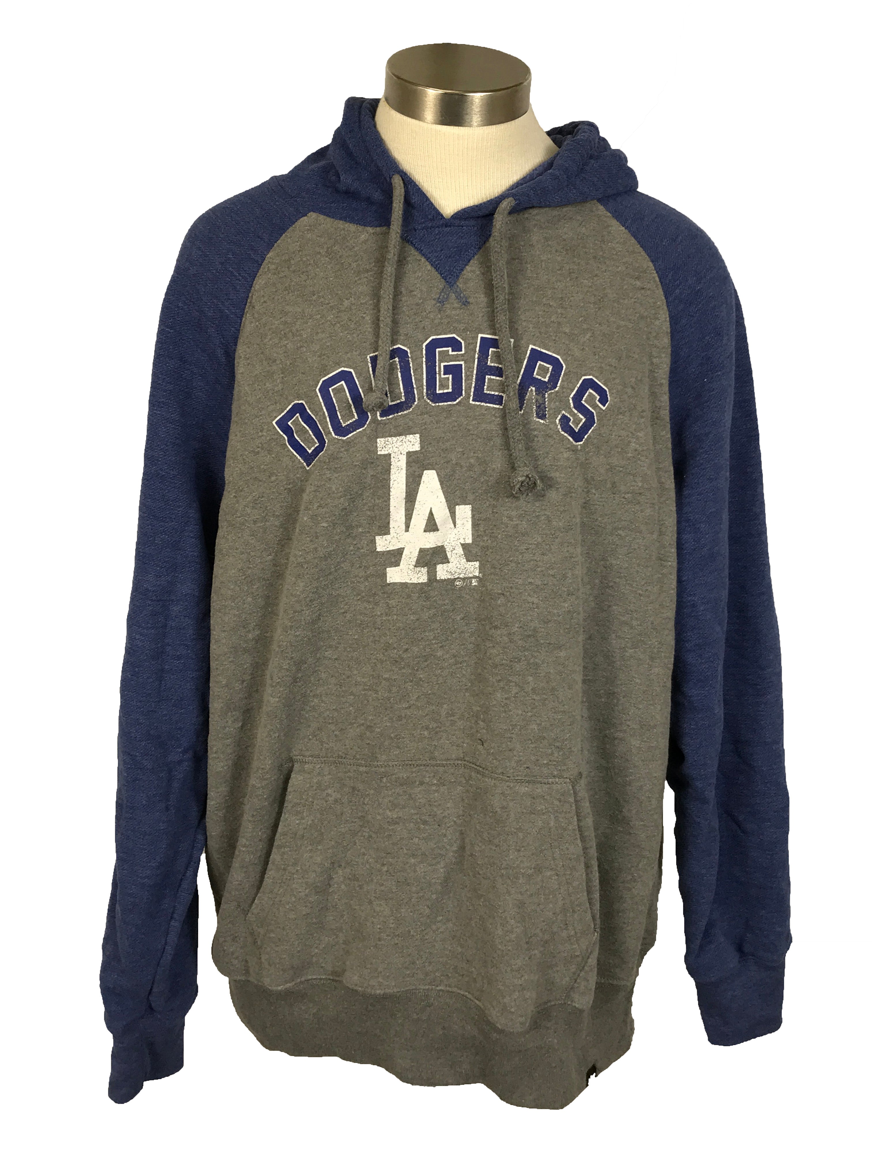 47 Brand Gray LA Dodgers Hoodie Men's Size XX-Large